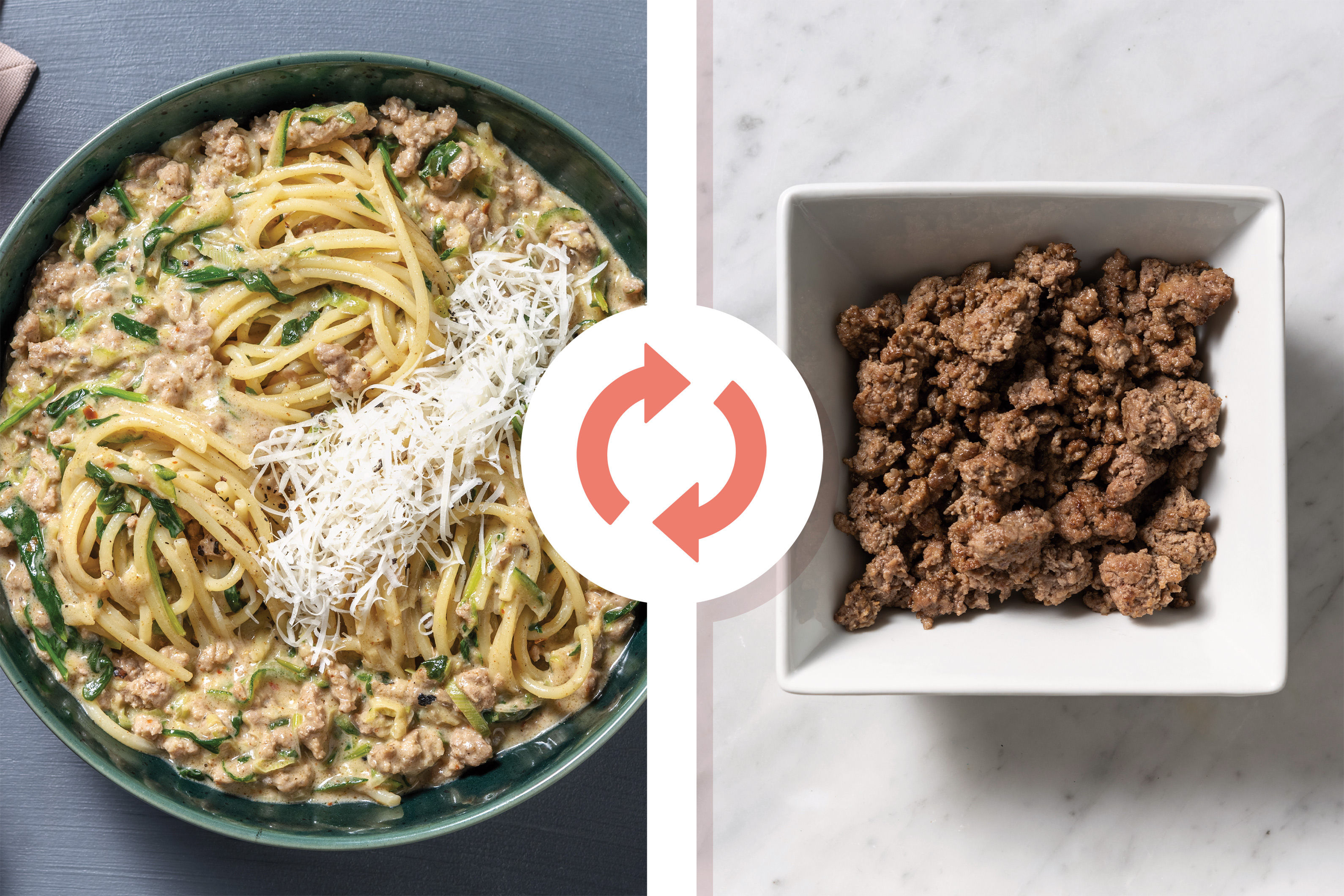 Hellofresh Spaghetti Creamy Beef & Leek Spaghetti Recipe | HelloFresh