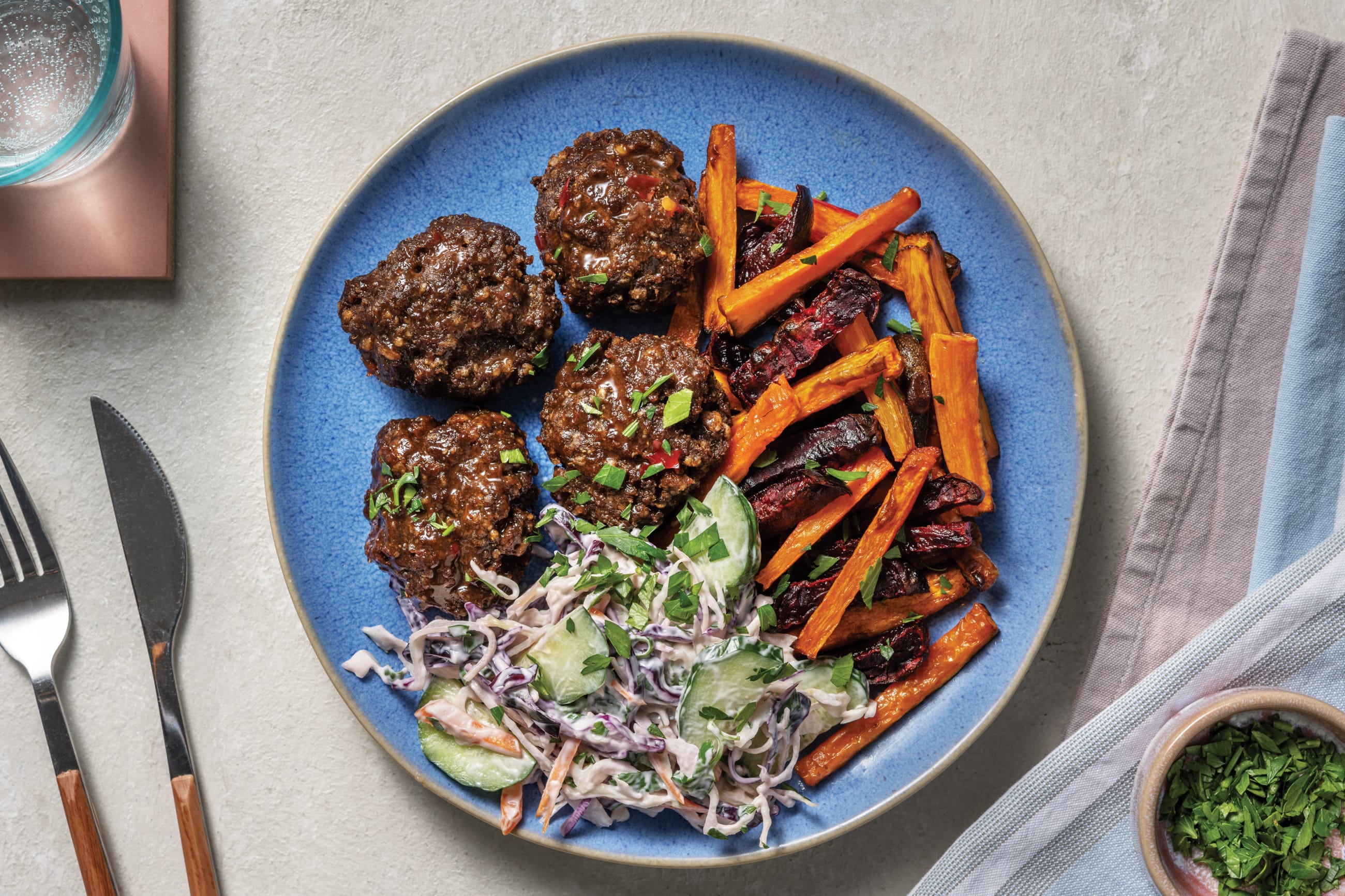 Sweet Chilli Beef Rissoles Recipe | HelloFresh