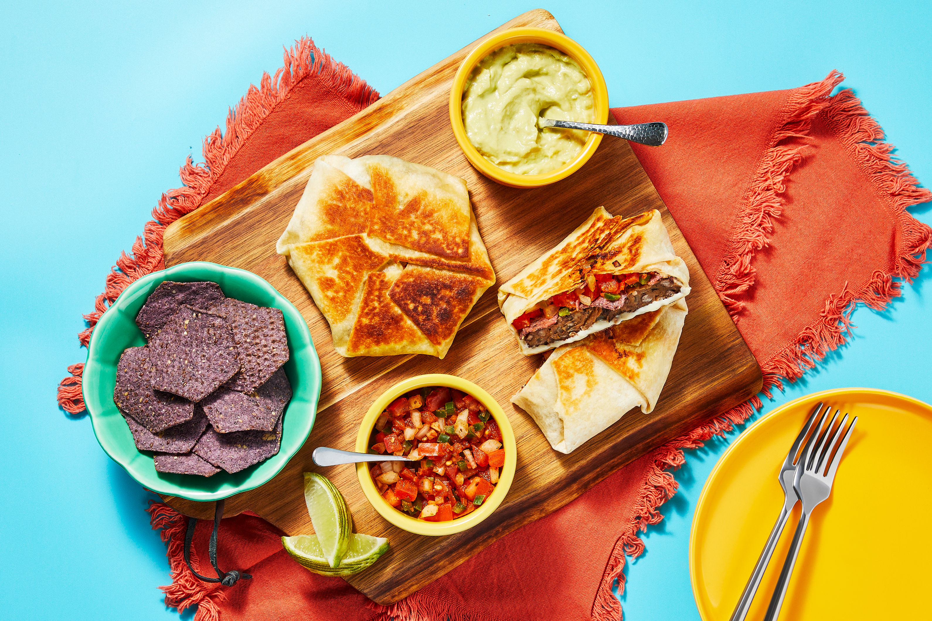 Black Bean Burger Chicken Crunchy Wraps