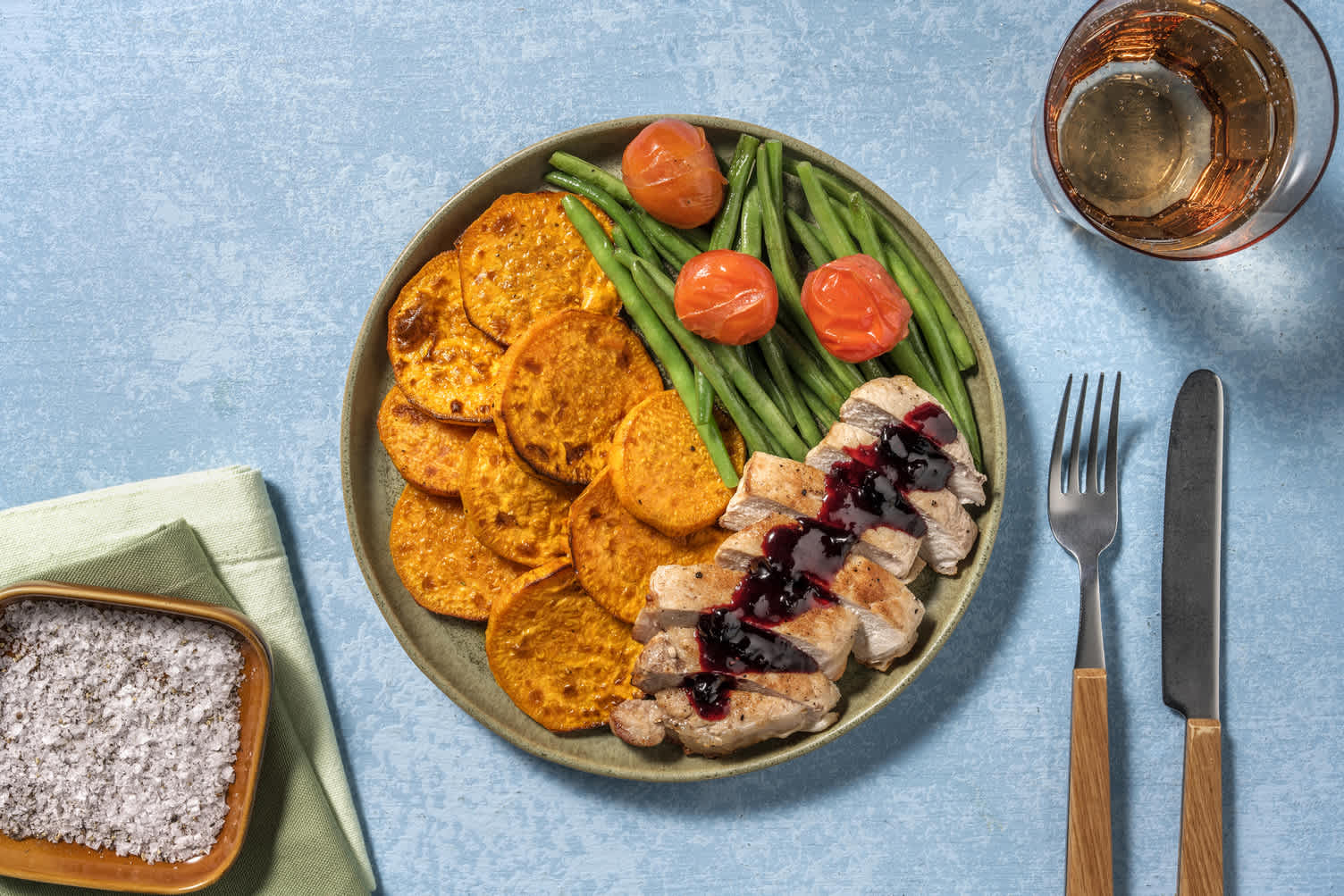 Blueberry BBQ Pork Chops Recipe HelloFresh