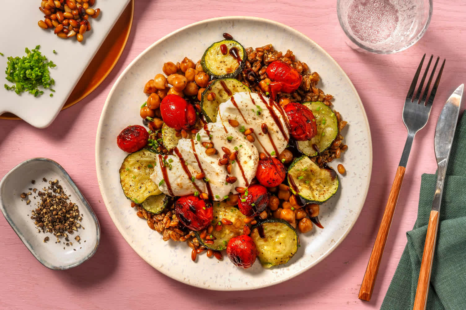 Fresh Mozzarella and Farro Bowls Recipe HelloFresh