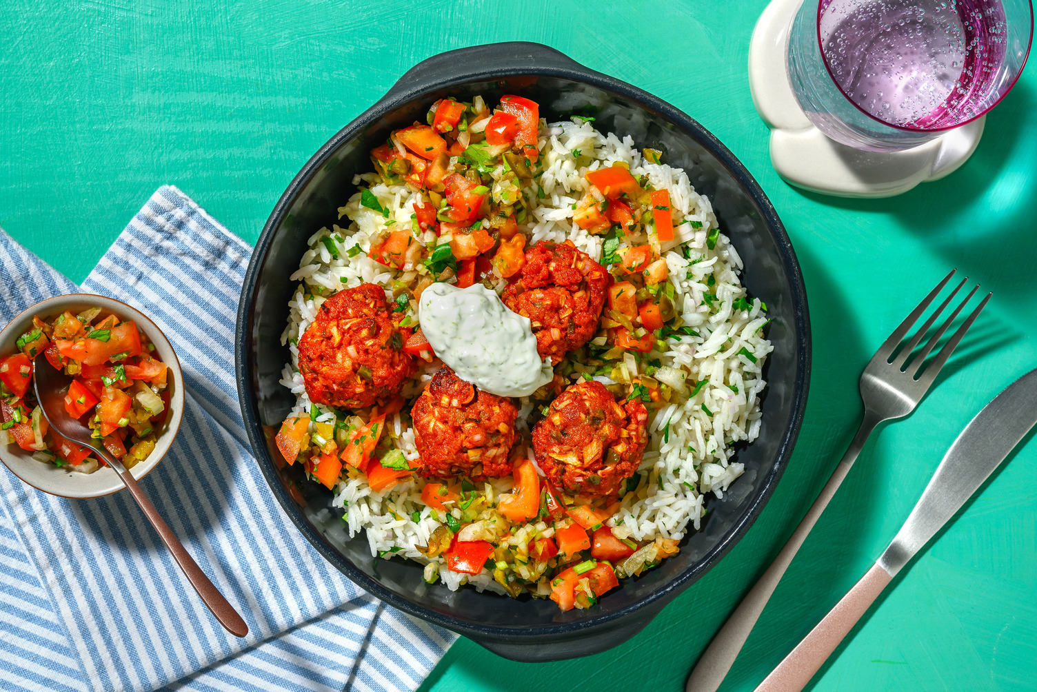 Chorizo Meatball Bowls Recipe | HelloFresh