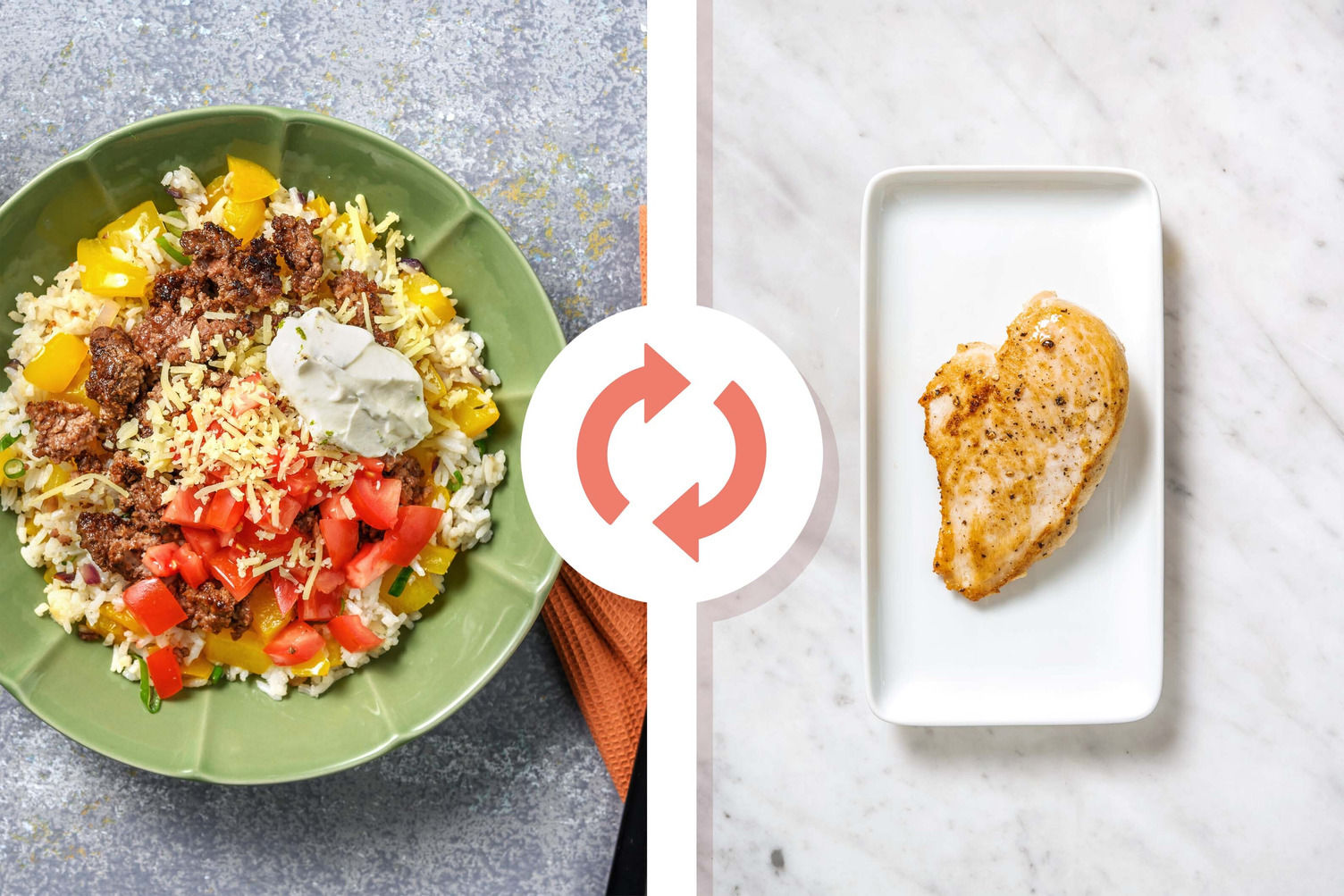 FajitaStyle Chicken Breasts Bowls Recipe HelloFresh