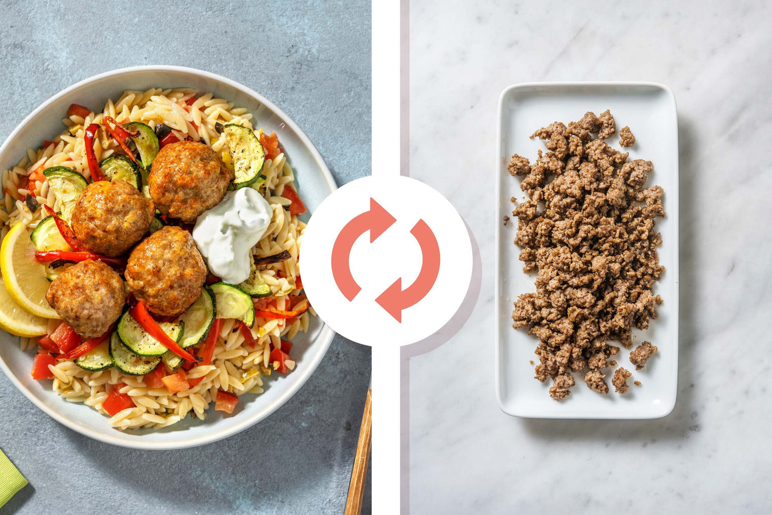GreekStyle LemonPepper Beef Meatballs Recipe HelloFresh