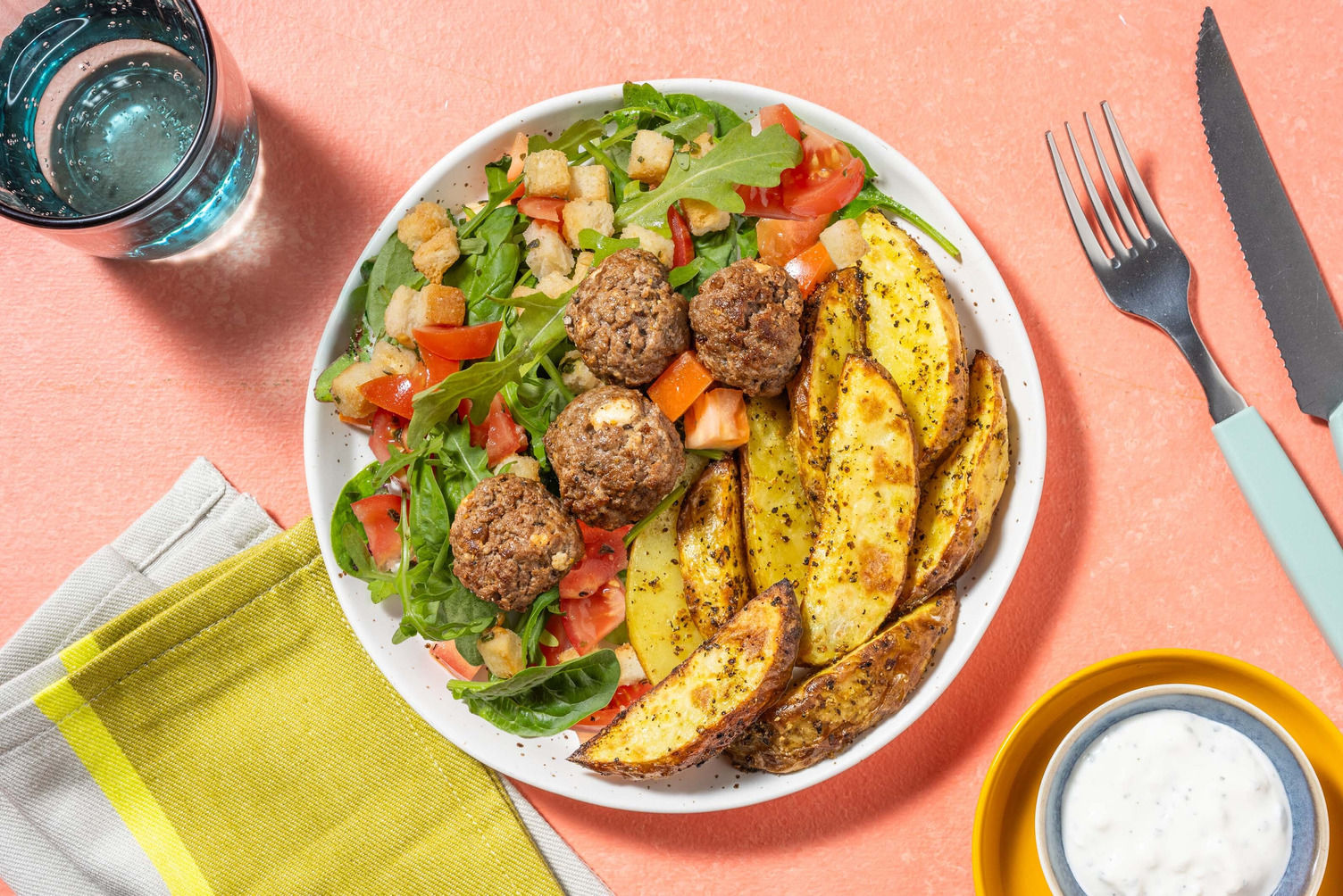 Aegean SeaInspired Feta Meatballs Recipe HelloFresh