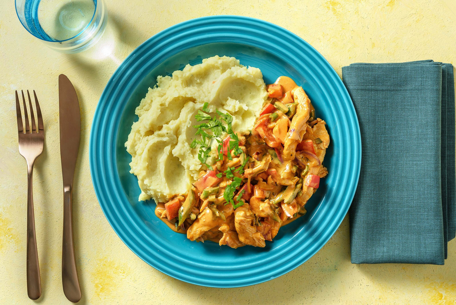 Buntes Gulasch Mit Pouletgeschnetzeltem Rezept Hellofresh