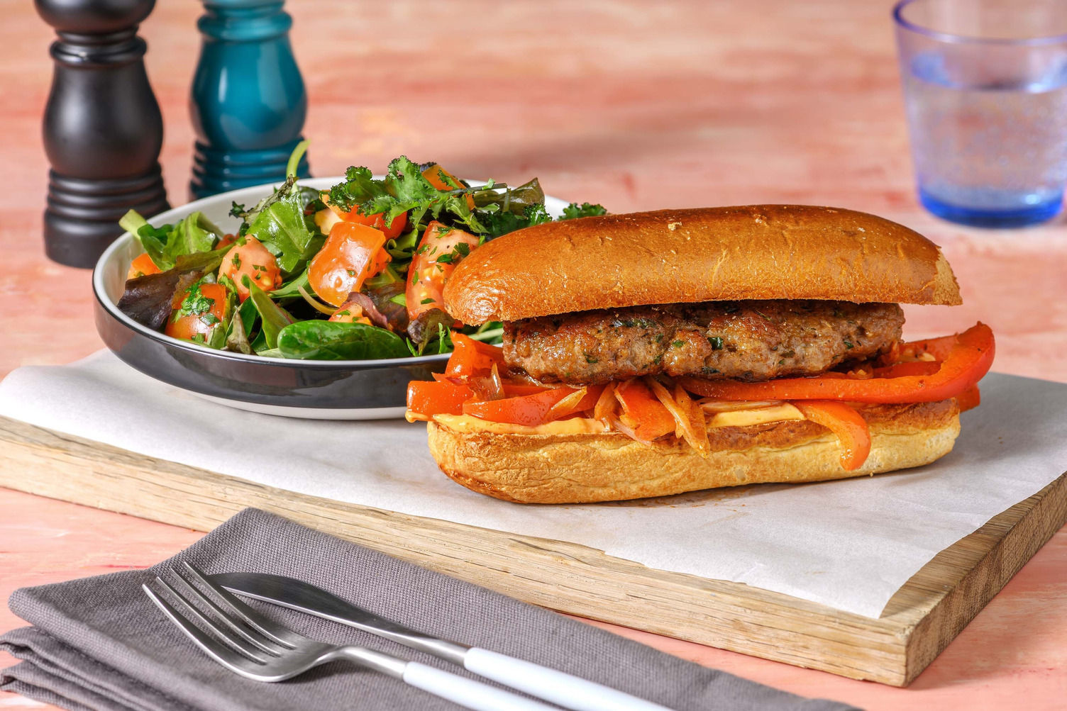 Lamb Merguez Burger on a Bun Recipe HelloFresh