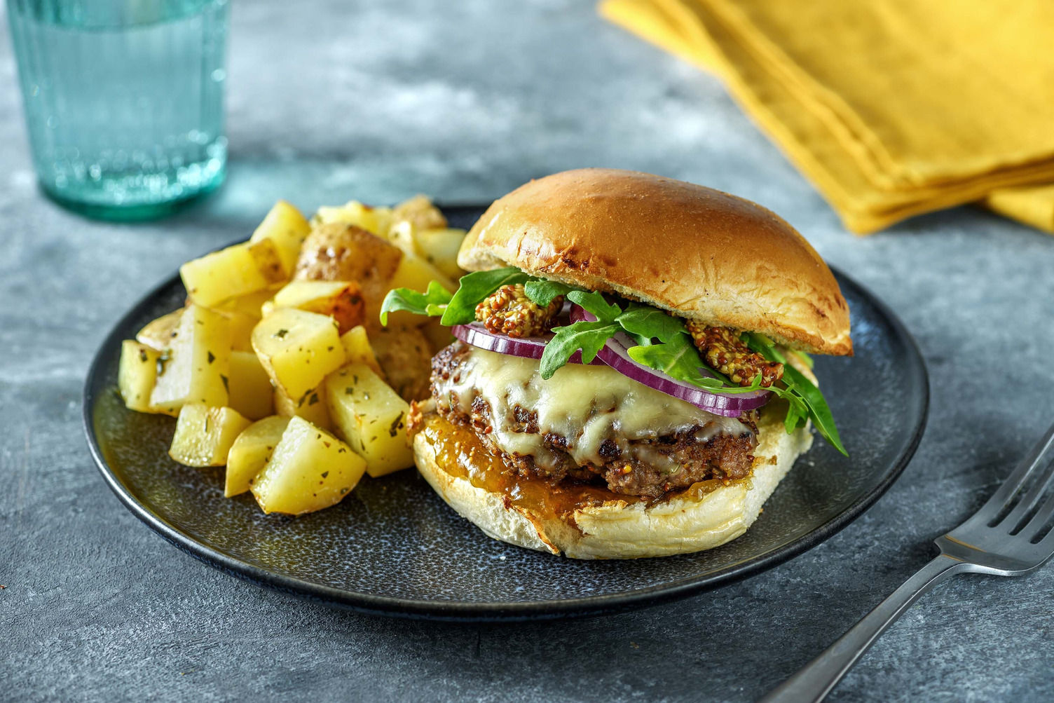 Cheesy Monterey Jack Burgers Recipe HelloFresh