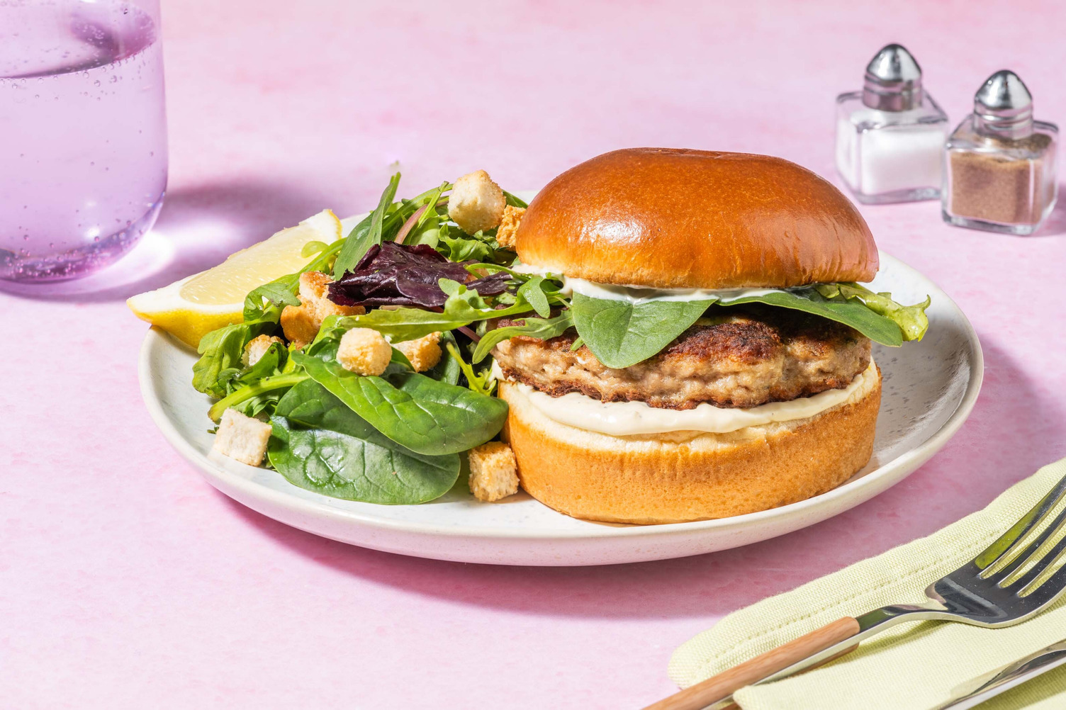 Caesar Beef Burgers Recipe | HelloFresh