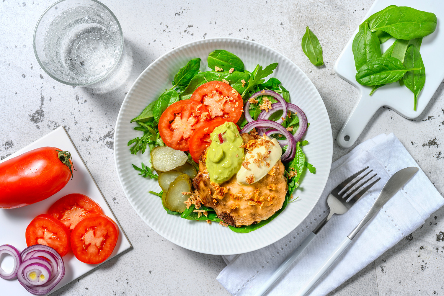 Carb Smart Loaded Bunless Beef Burgers Recipe 