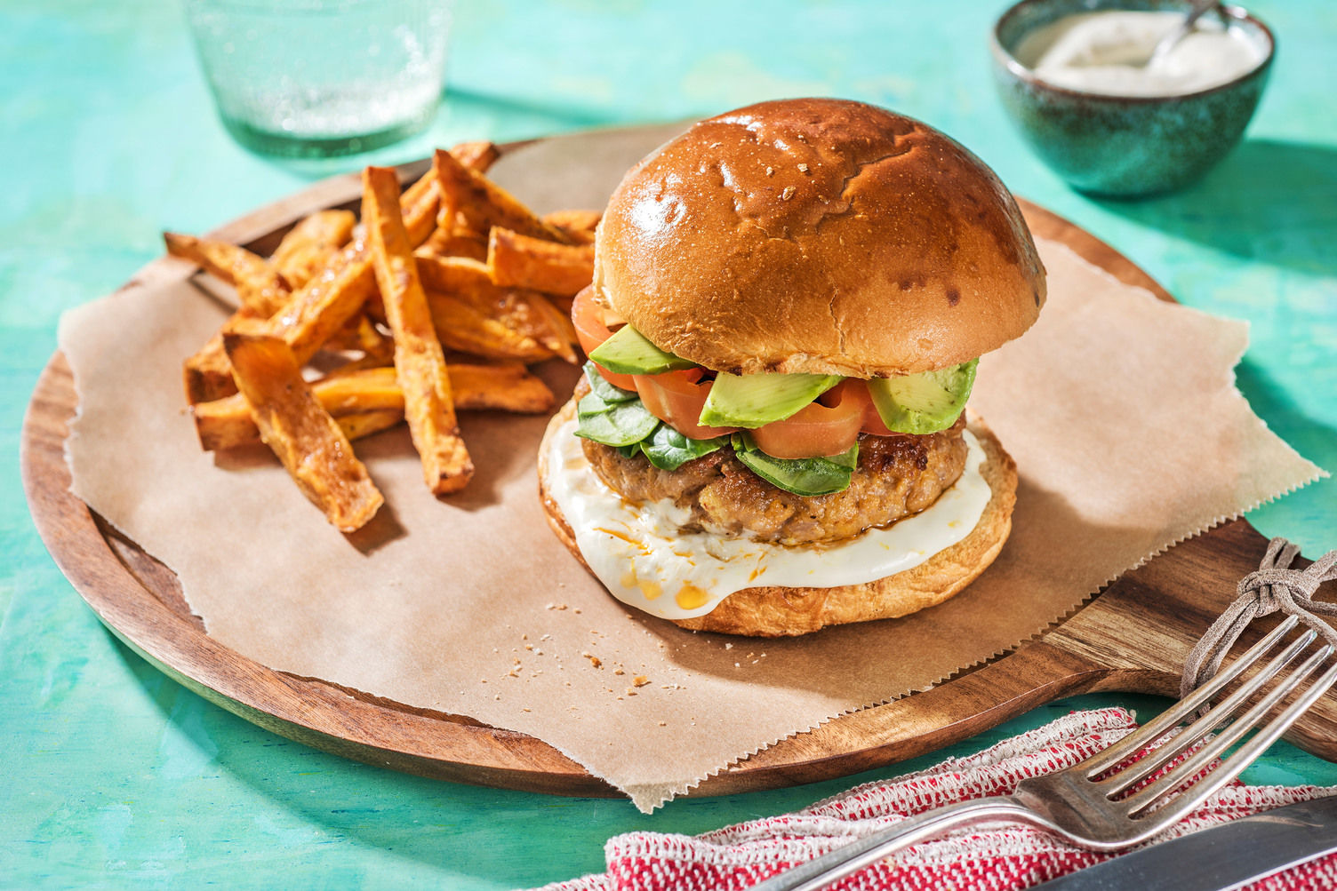CaliforniaStyle Turkey Burgers with Avocado Recipe HelloFresh
