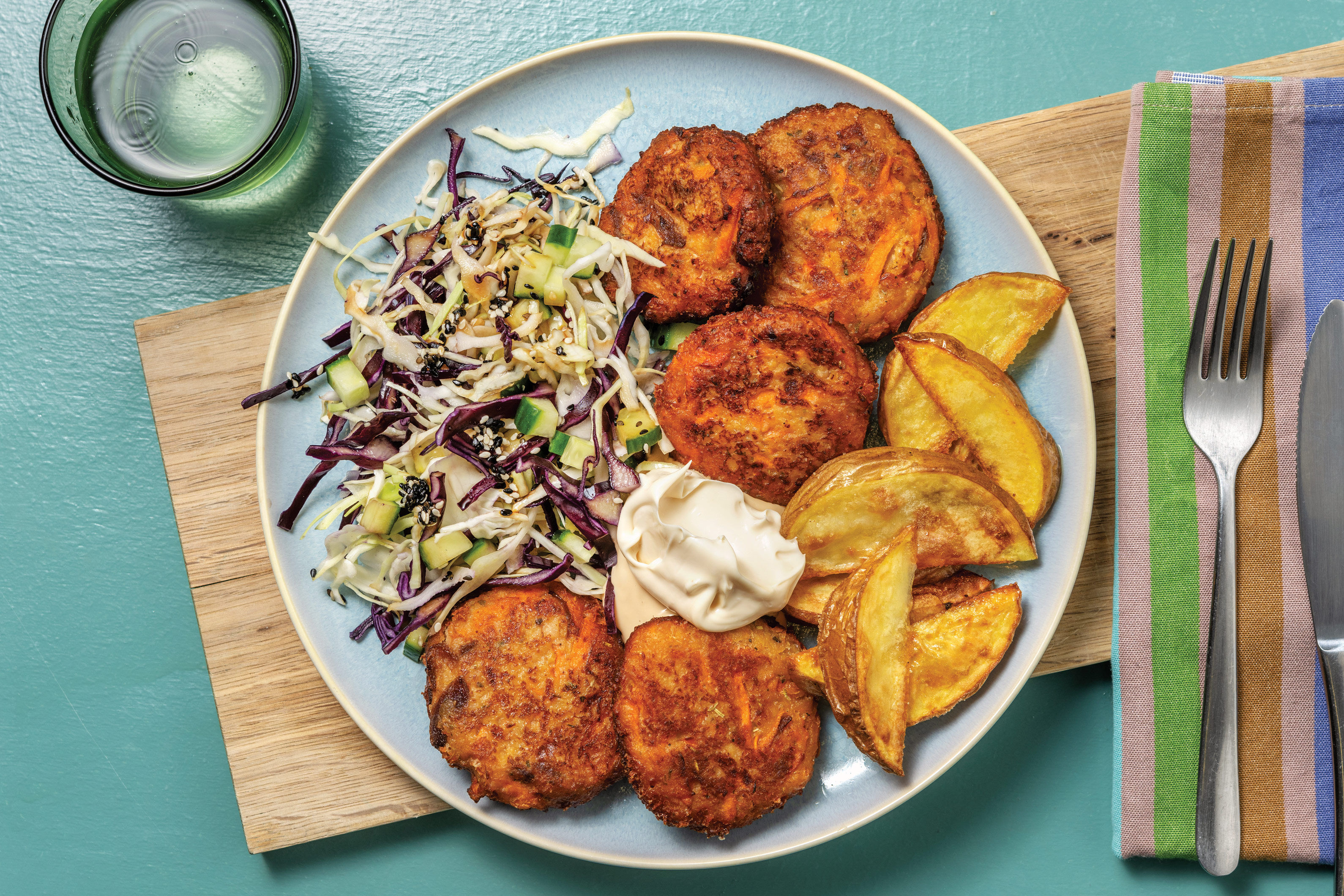 Butter Bean Patties & Japanese Slaw Recipe HelloFresh
