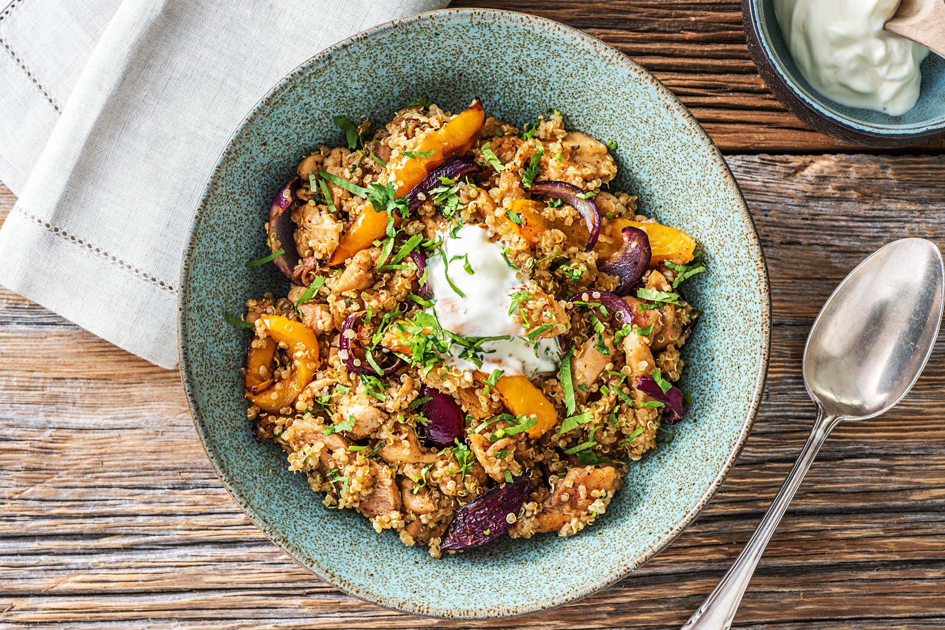 Cajun Chicken, Quinoa & Balsamic Veg Recipe HelloFresh