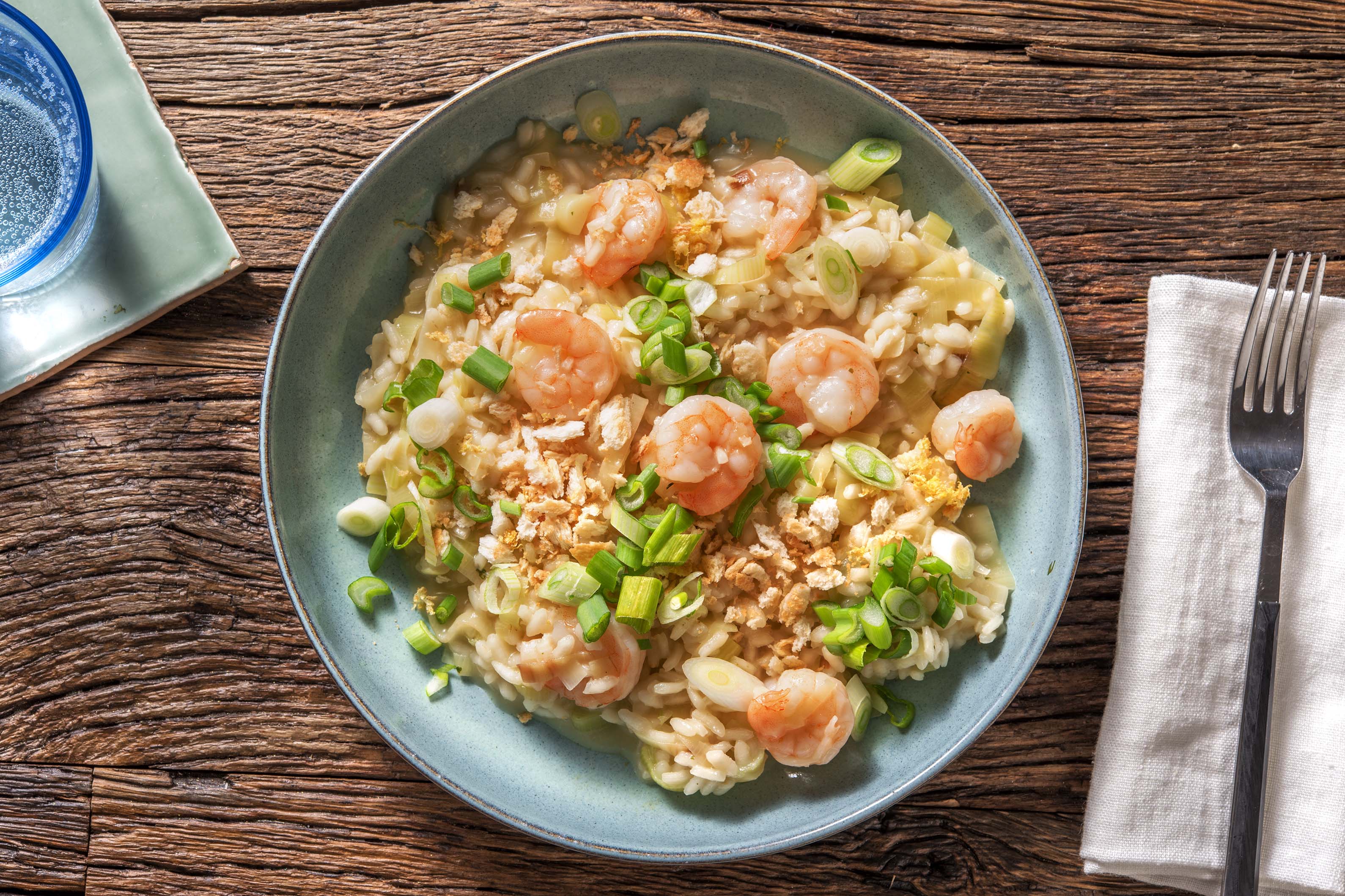 Cajun Prawn Risotto with Lemony Crumb Recipe HelloFresh