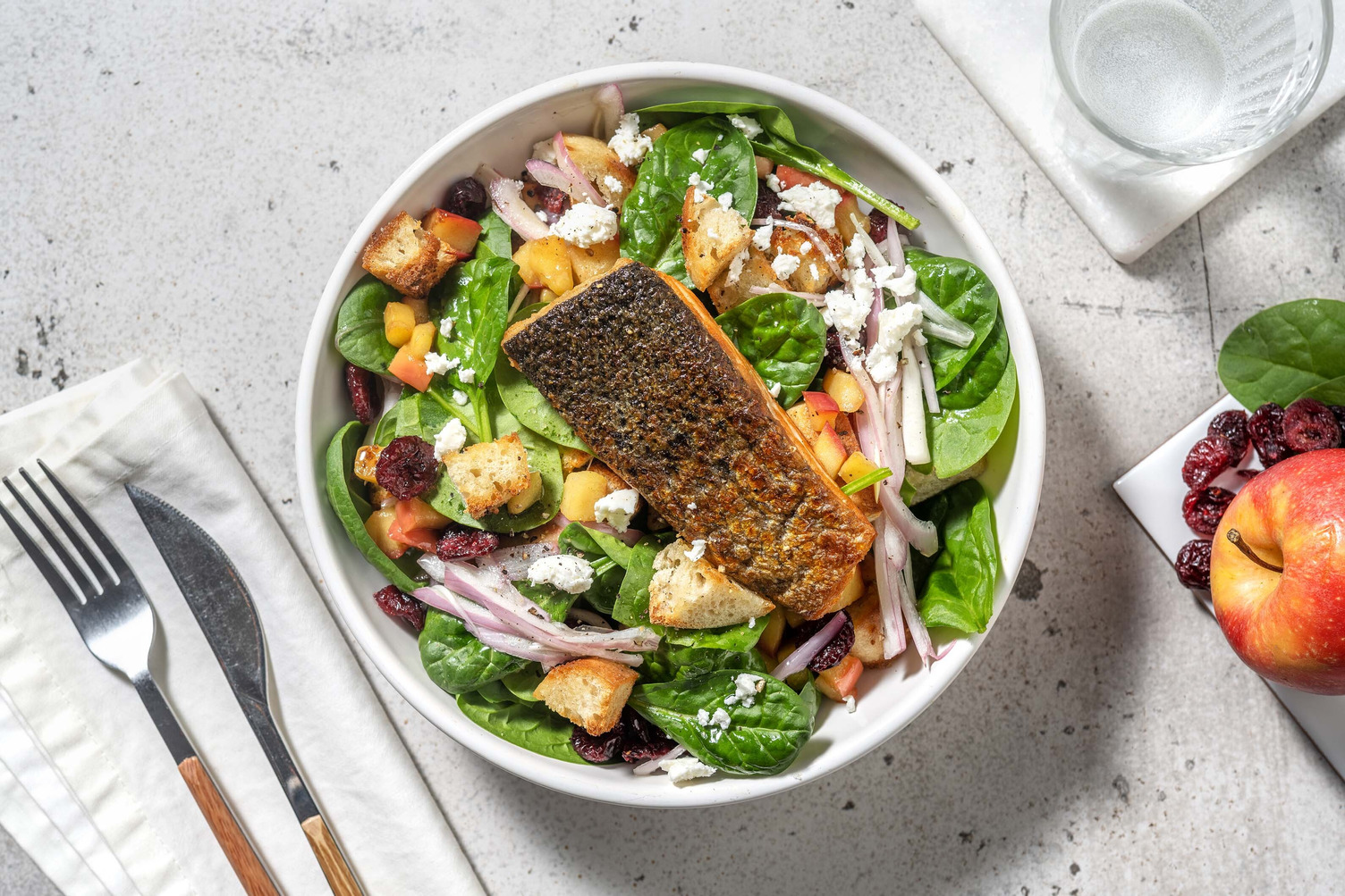 Cal Smart Apple and Salmon Salad Recipe HelloFresh