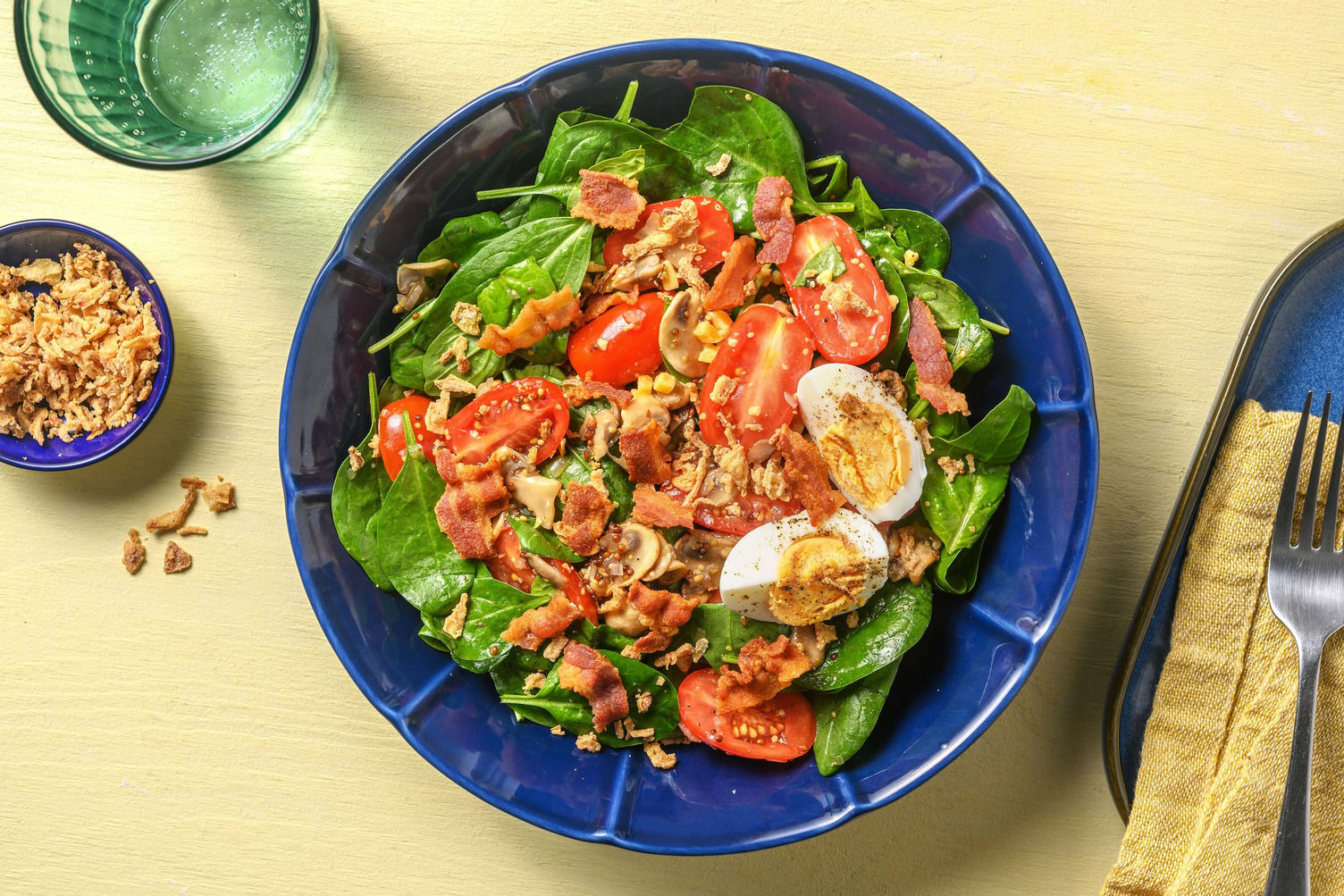 Carb Smart Bacon and Spinach Salad Recipe HelloFresh