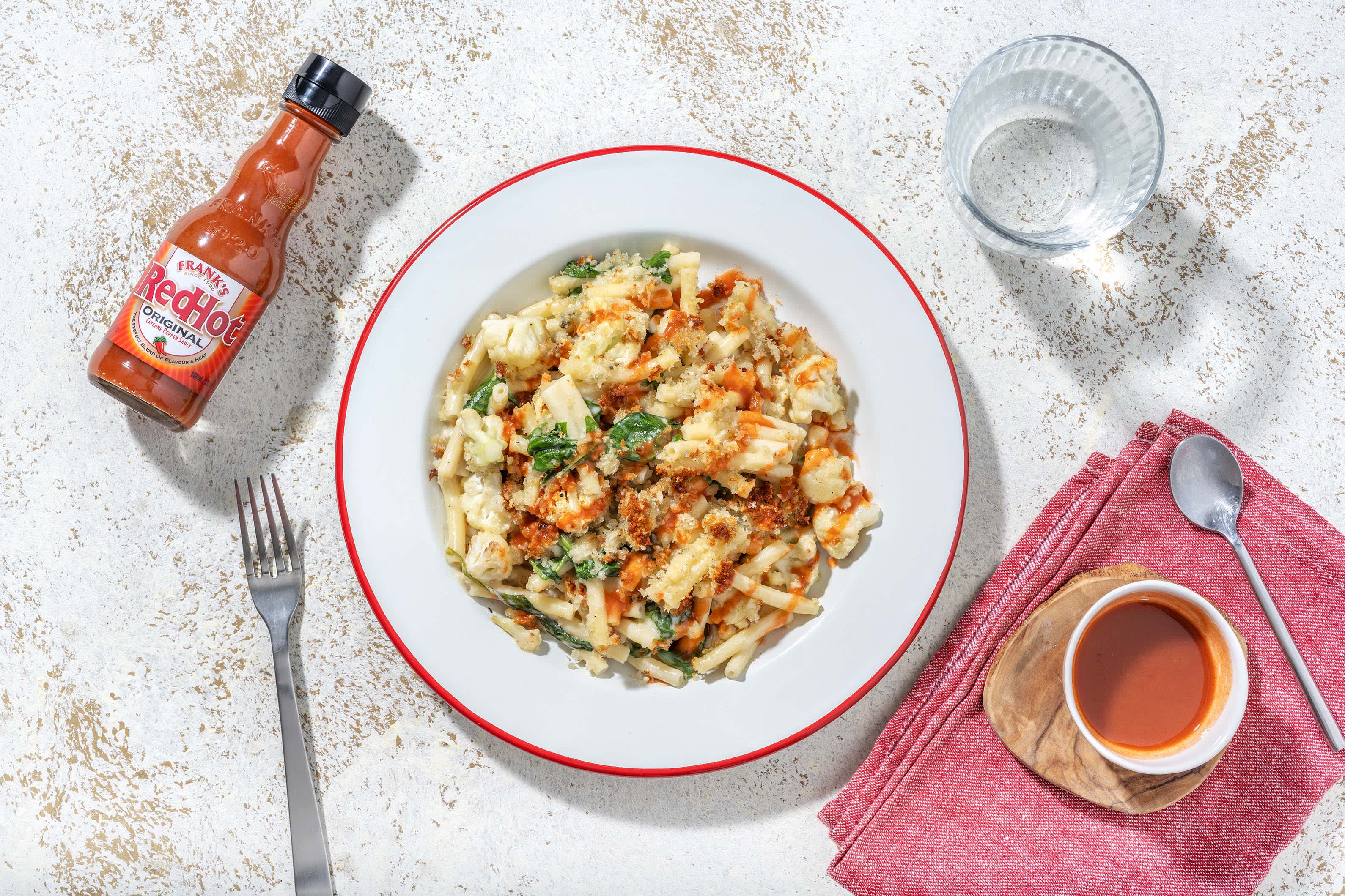 Frank's RedHot Cauli Mac n' Cheese Recipe HelloFresh