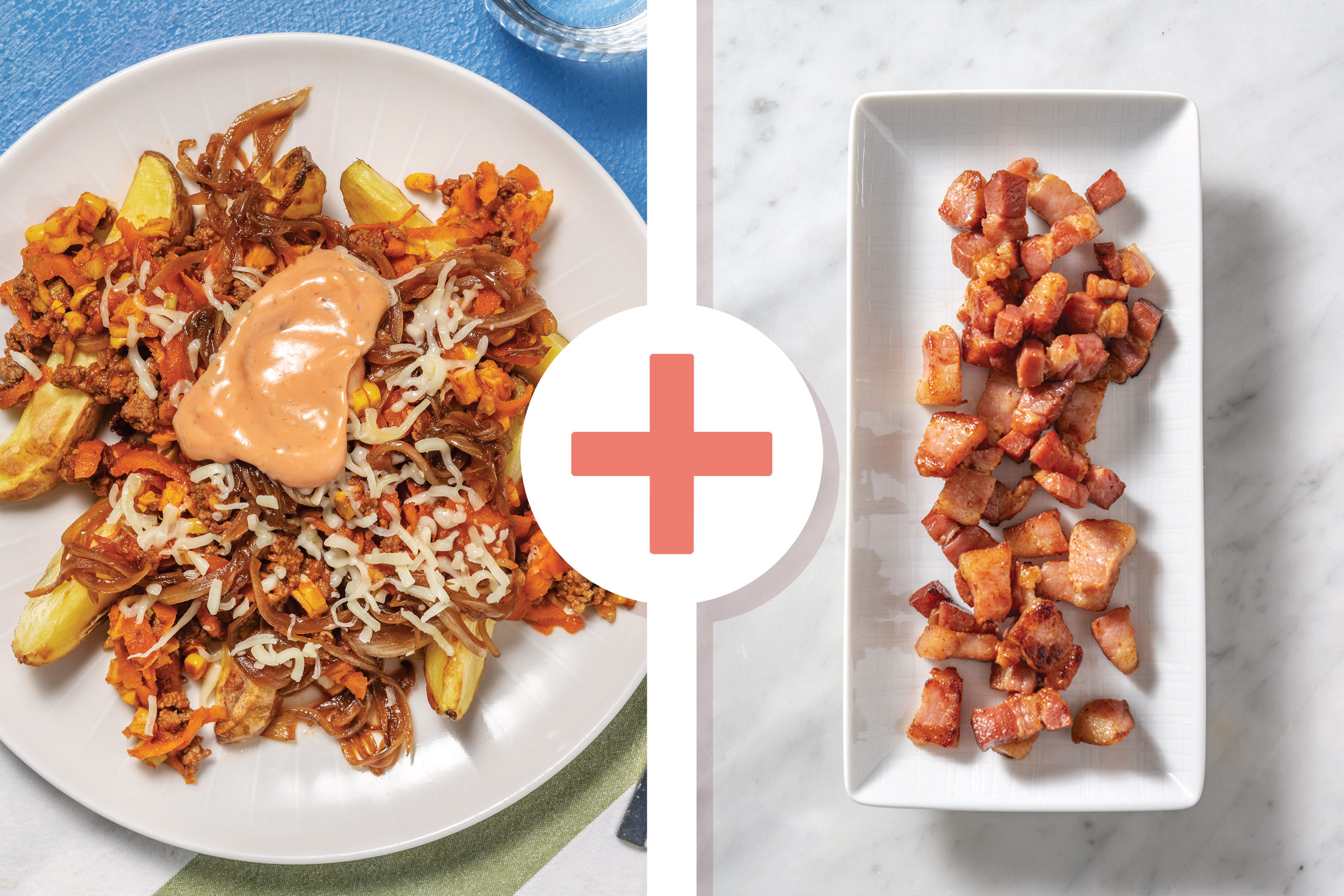 Cheeseburger Beef & Bacon Loaded Wedges Recipe HelloFresh