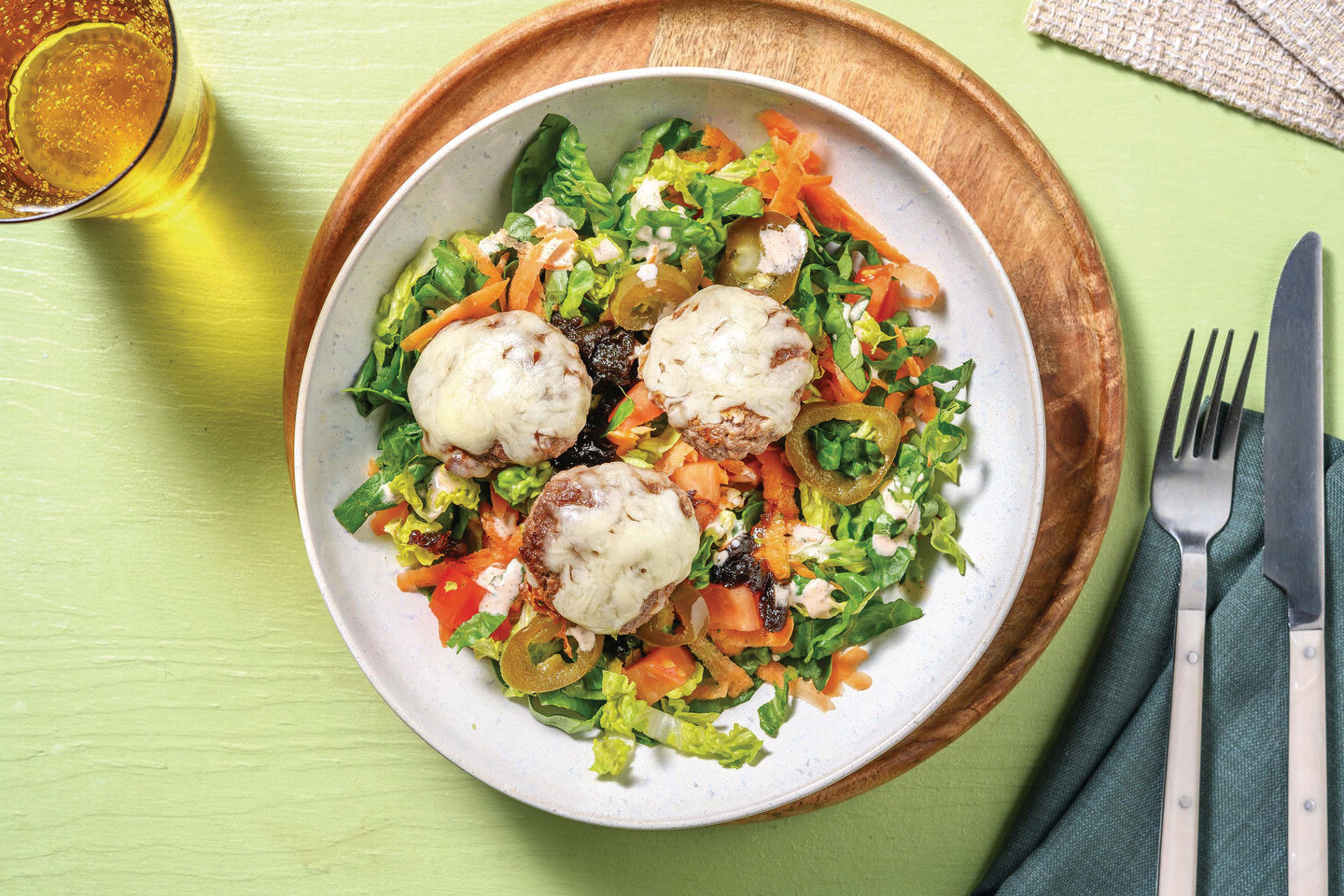 Cheesy AmericanSpiced Beef Rissoles Recipe HelloFresh