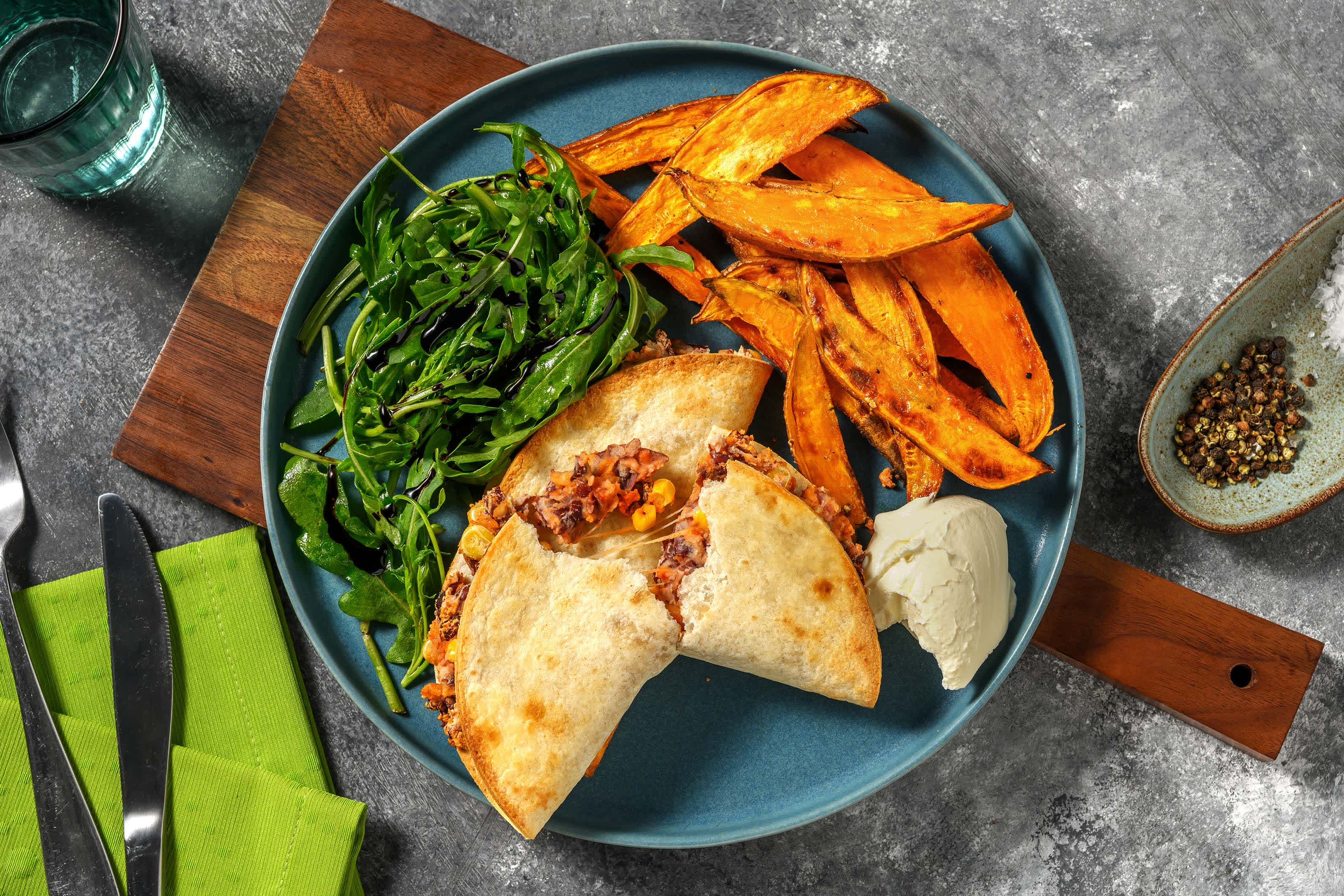 Cheesy Bean Quesadilla Recipe HelloFresh