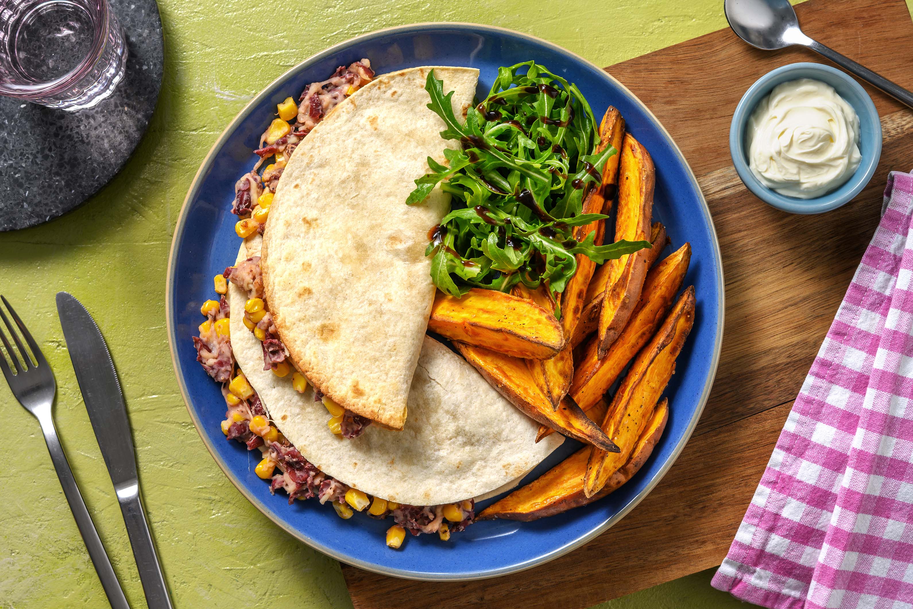 Cheesy Bean Quesadillas Recipe HelloFresh