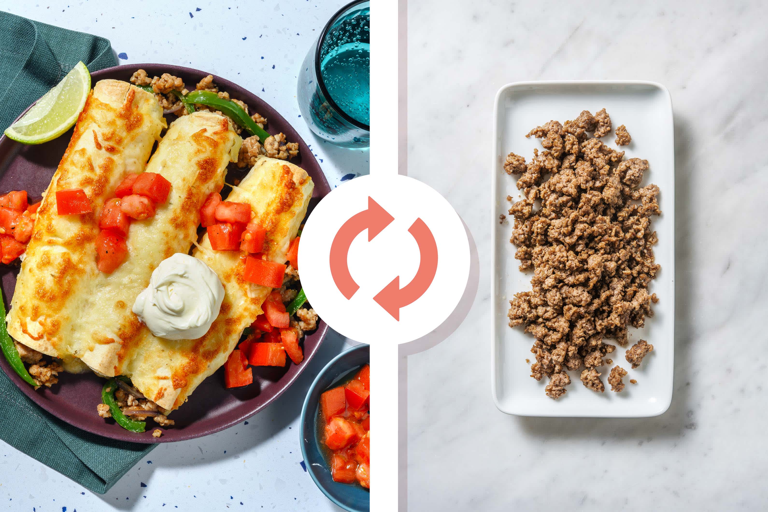 Cheesy Beef Enchiladas and DIY Enchilada Sauce Recipe HelloFresh