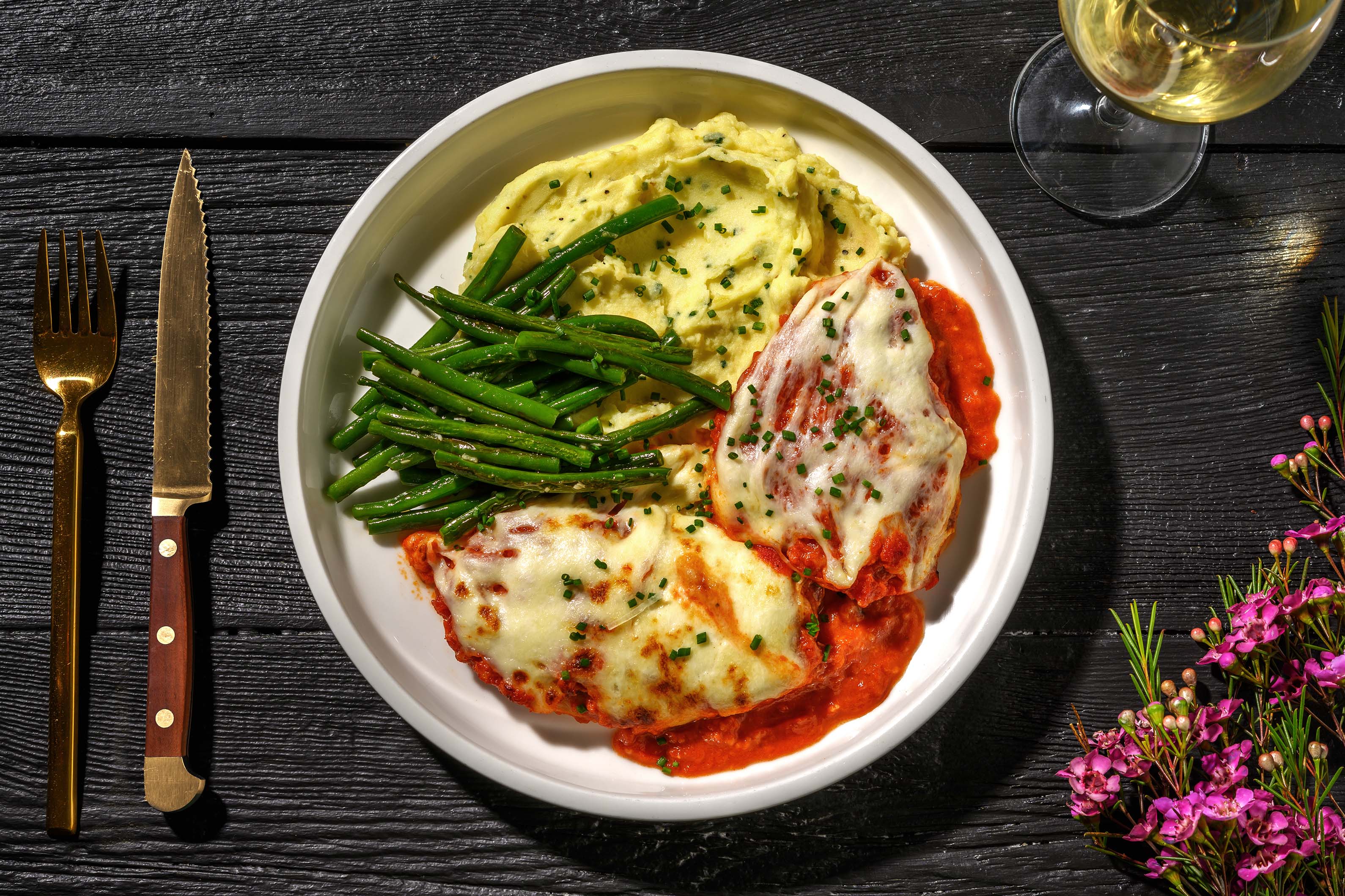 Cheesy Chicken And Serrano Ham Parmigiana Recipe 