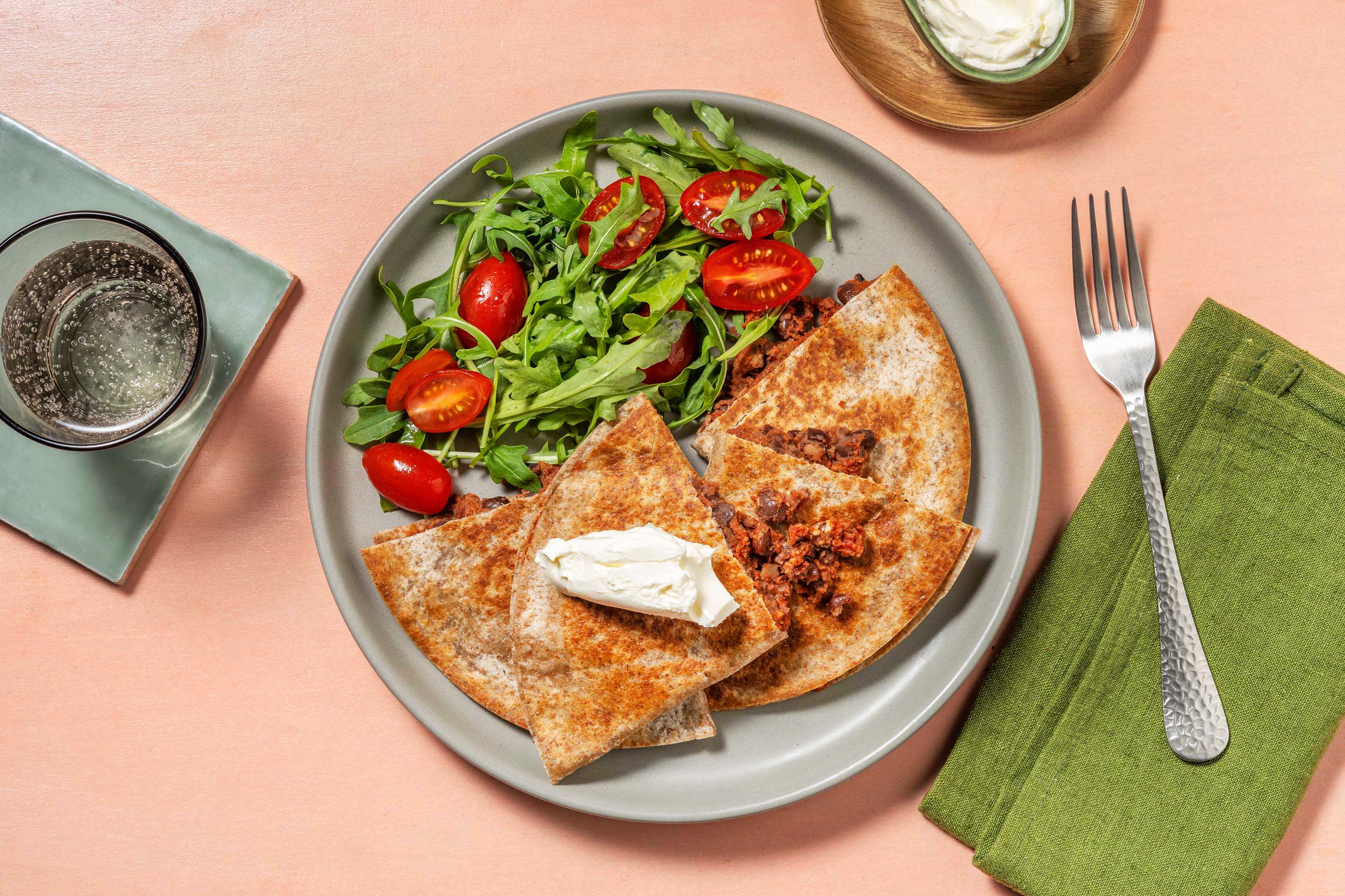 Cheesy Chipotle Bean Quesadillas Recipe HelloFresh