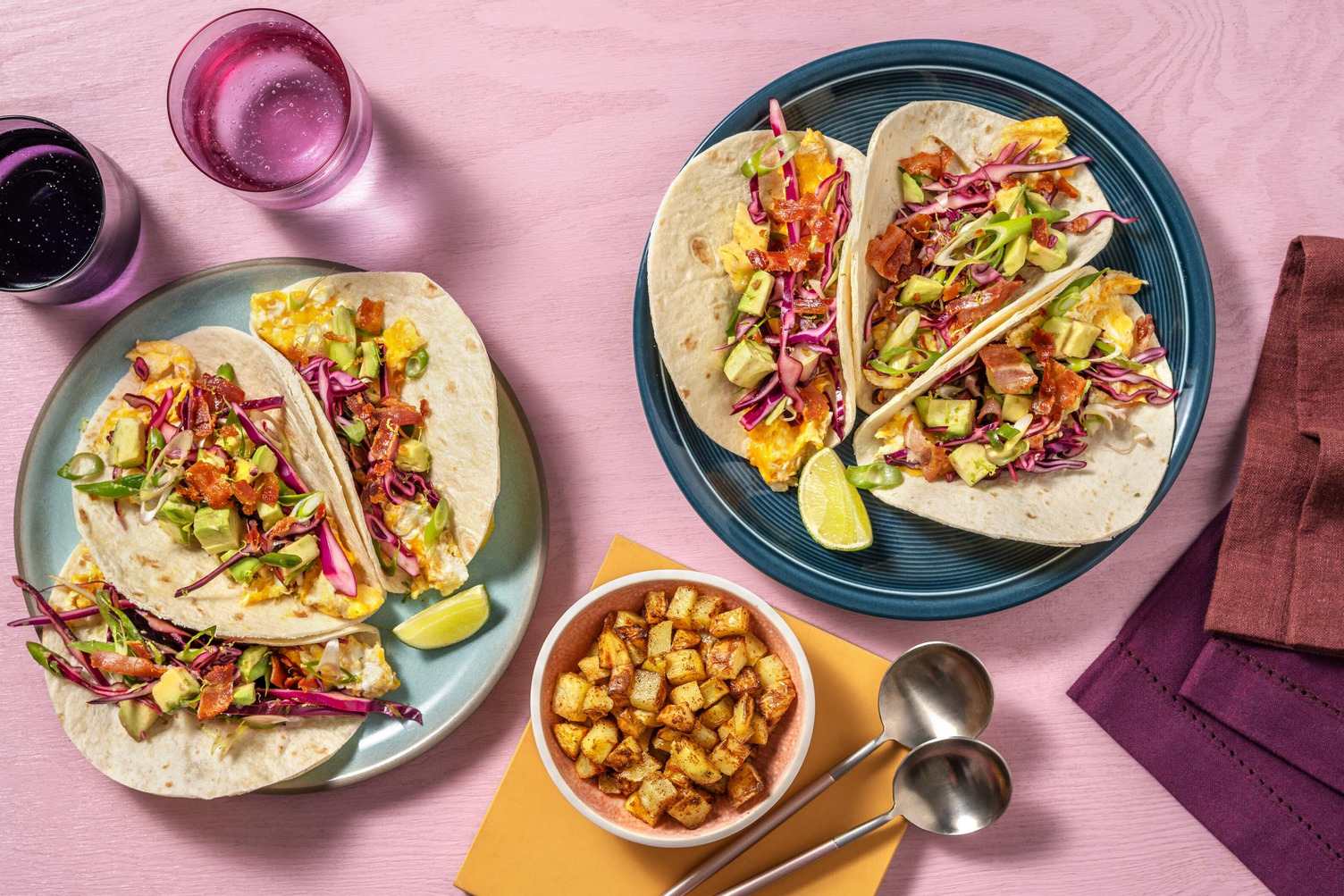 Cheesy Chipotle Breakfast Tacos Recipe HelloFresh