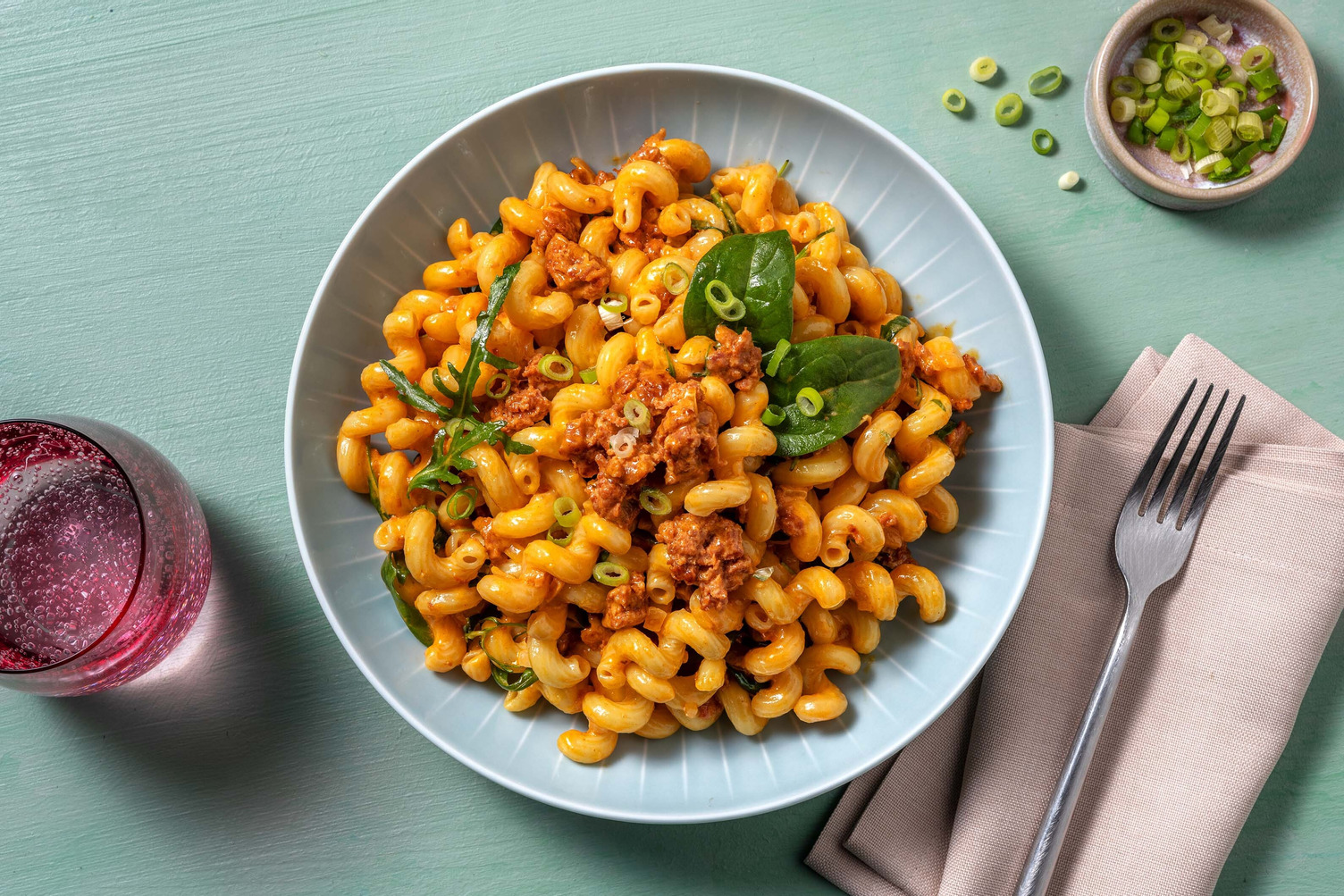 Cheesy Chorizo Pasta Recipe HelloFresh   Cheesy Chorizo Pasta D8ccb2b1 