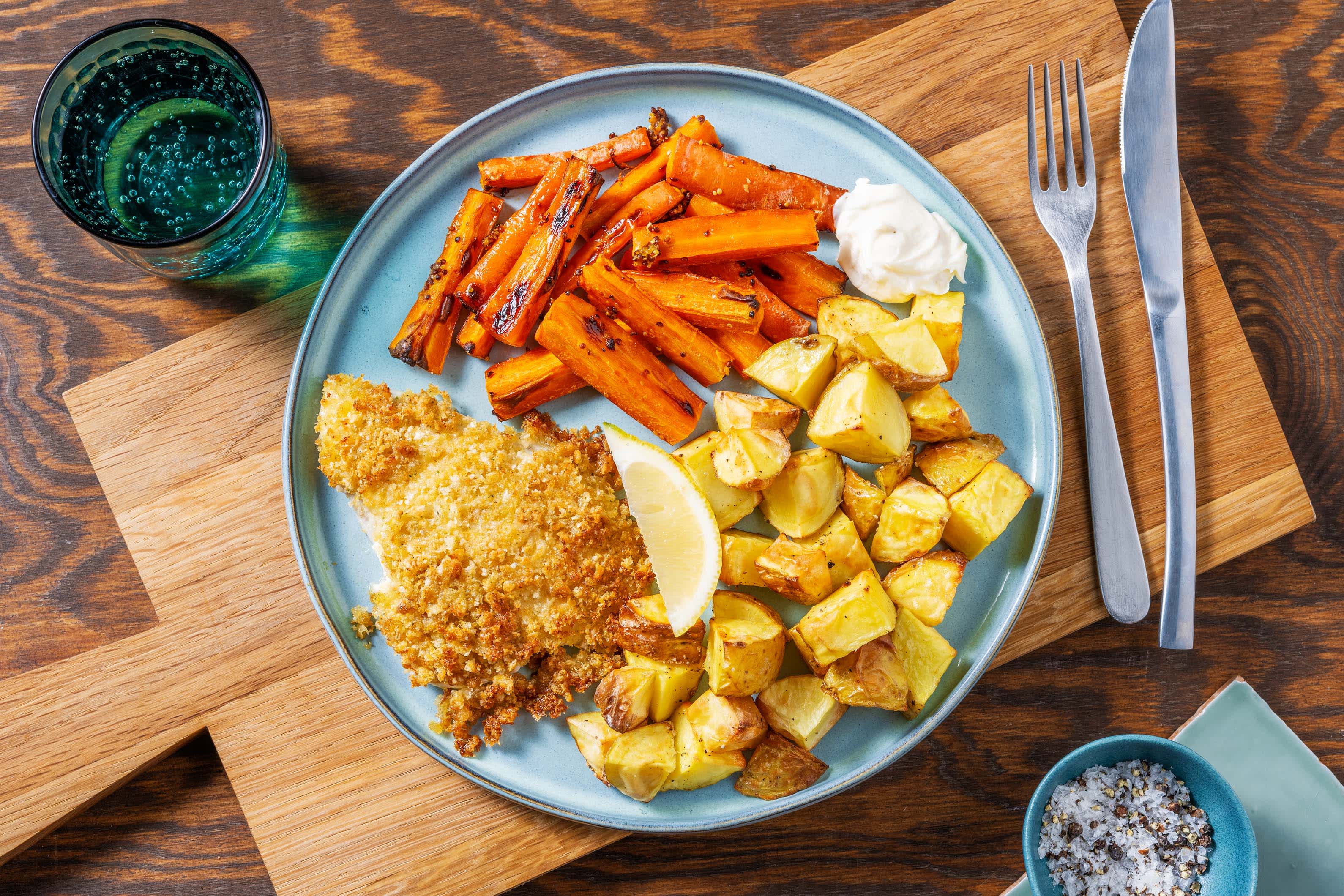 Cheesy Crusted Sea Bass Recipe HelloFresh