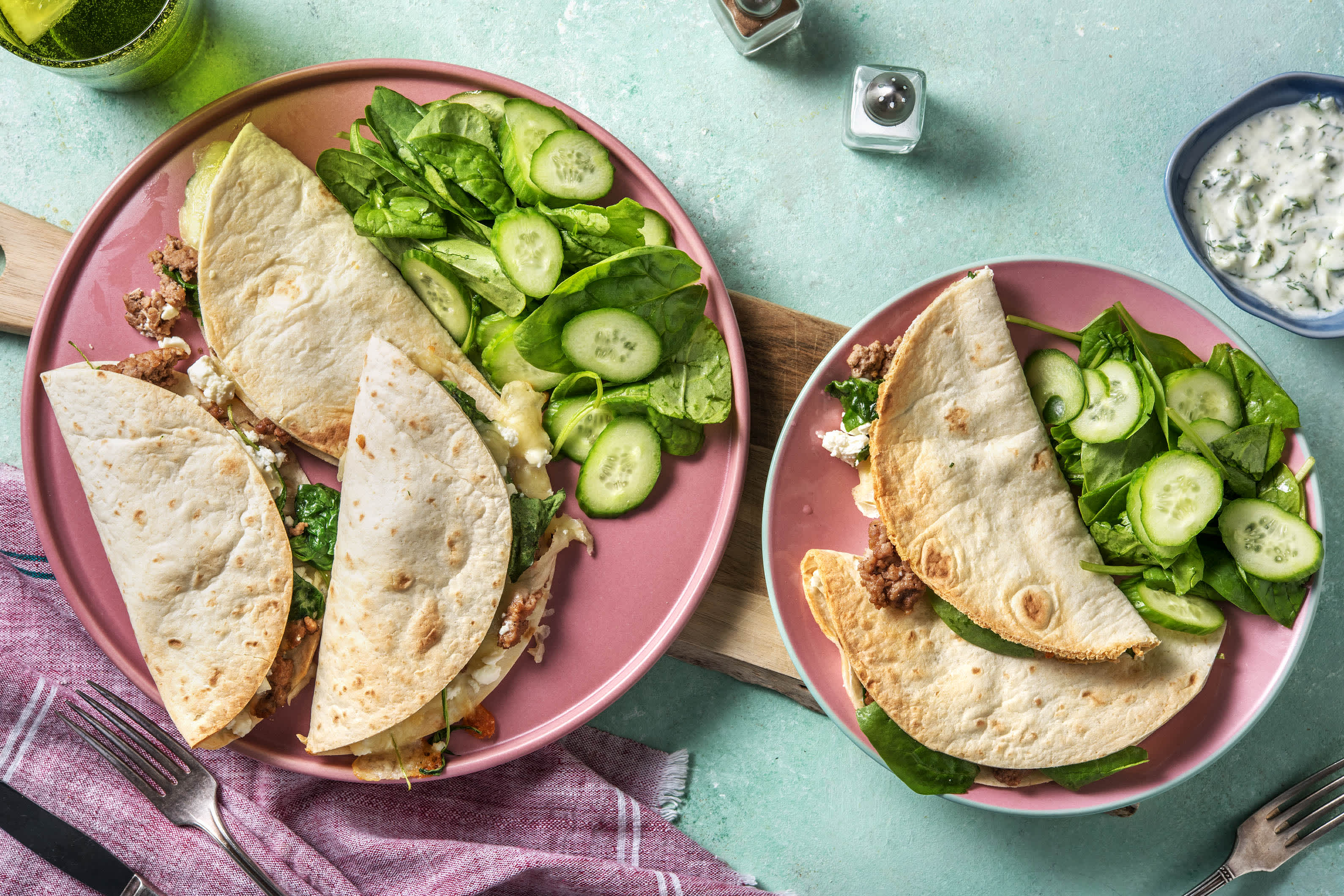 Cheesy Lamb Quesadillas Recipe HelloFresh