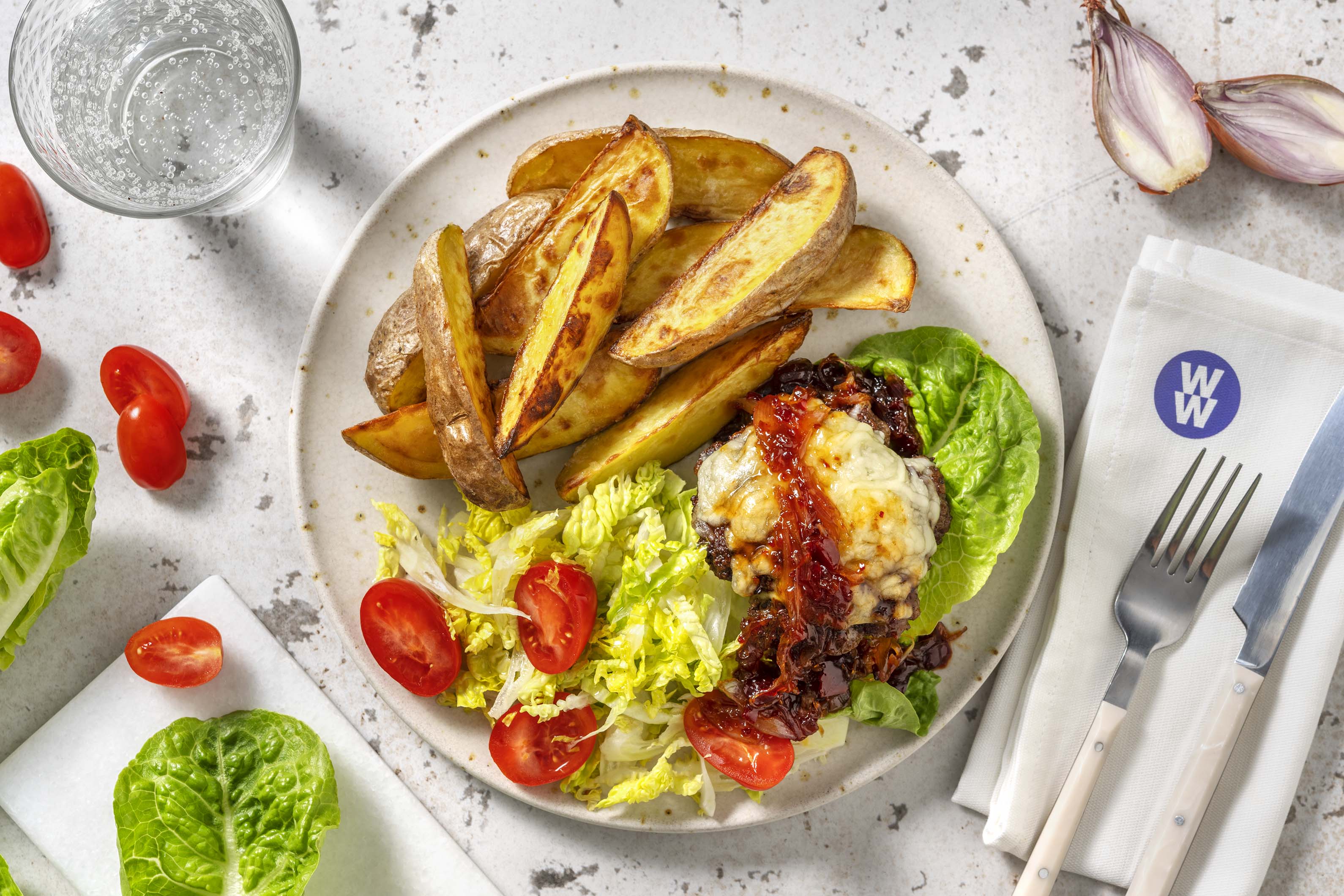 Cheesy Mexican Style Spiced Naked Burger Recipe Hellofresh