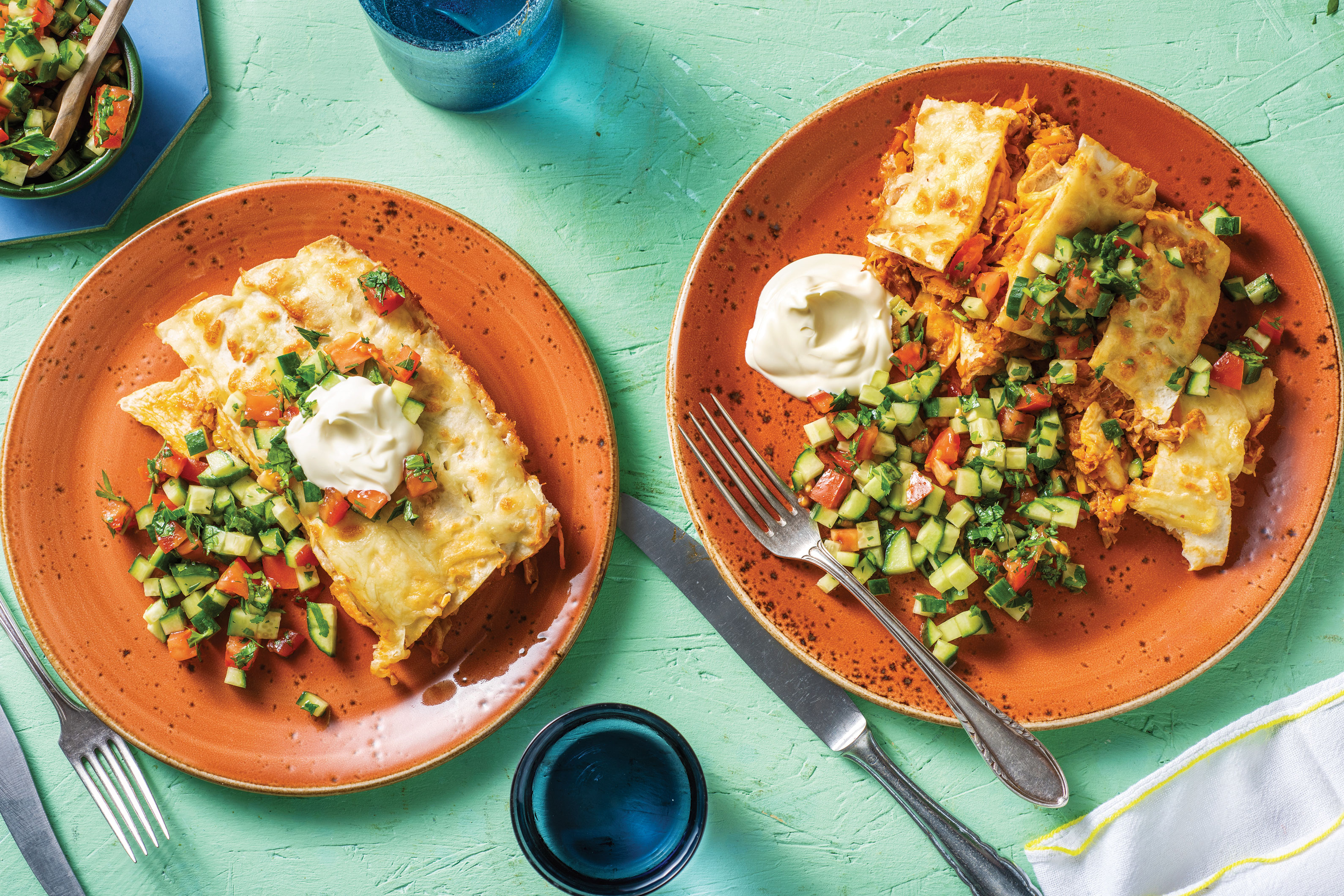 Cheesy Pulled Pork Enchiladas Recipe | HelloFresh