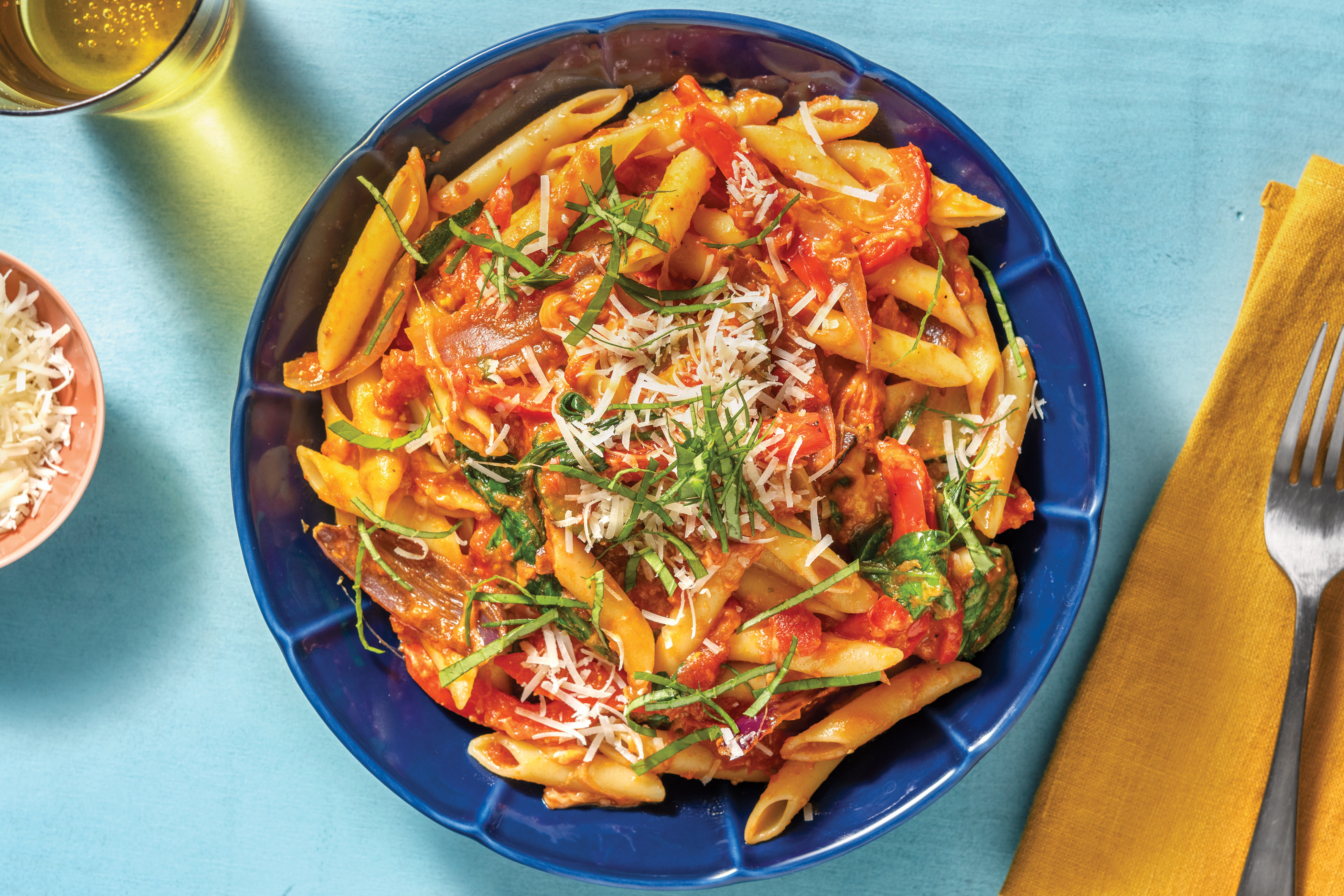 Cheesy Roasted Veggie Penne Recipe | HelloFresh