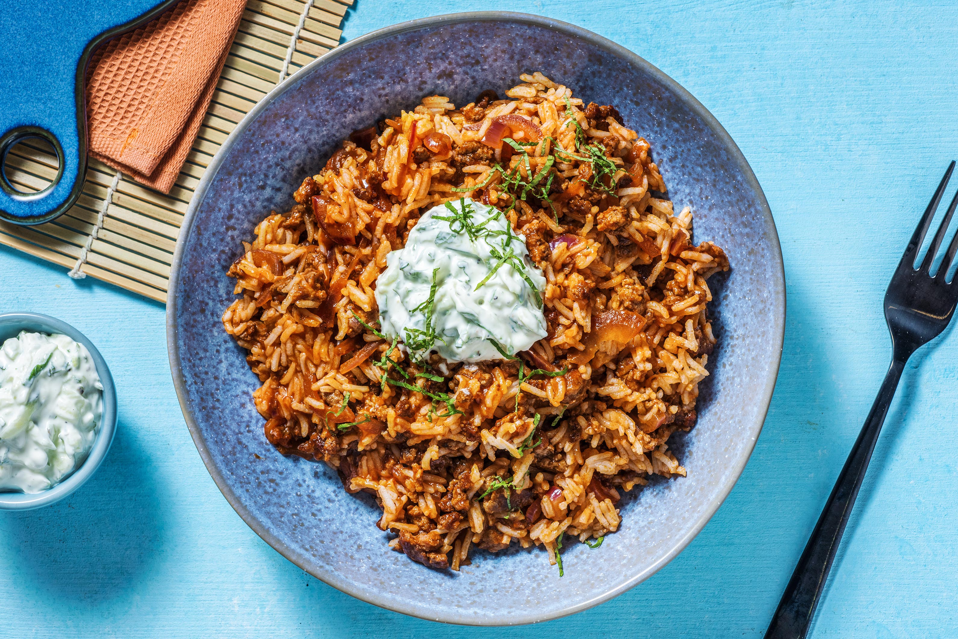 Chermoula Spiced Lamb And Rice Recipe Hellofresh