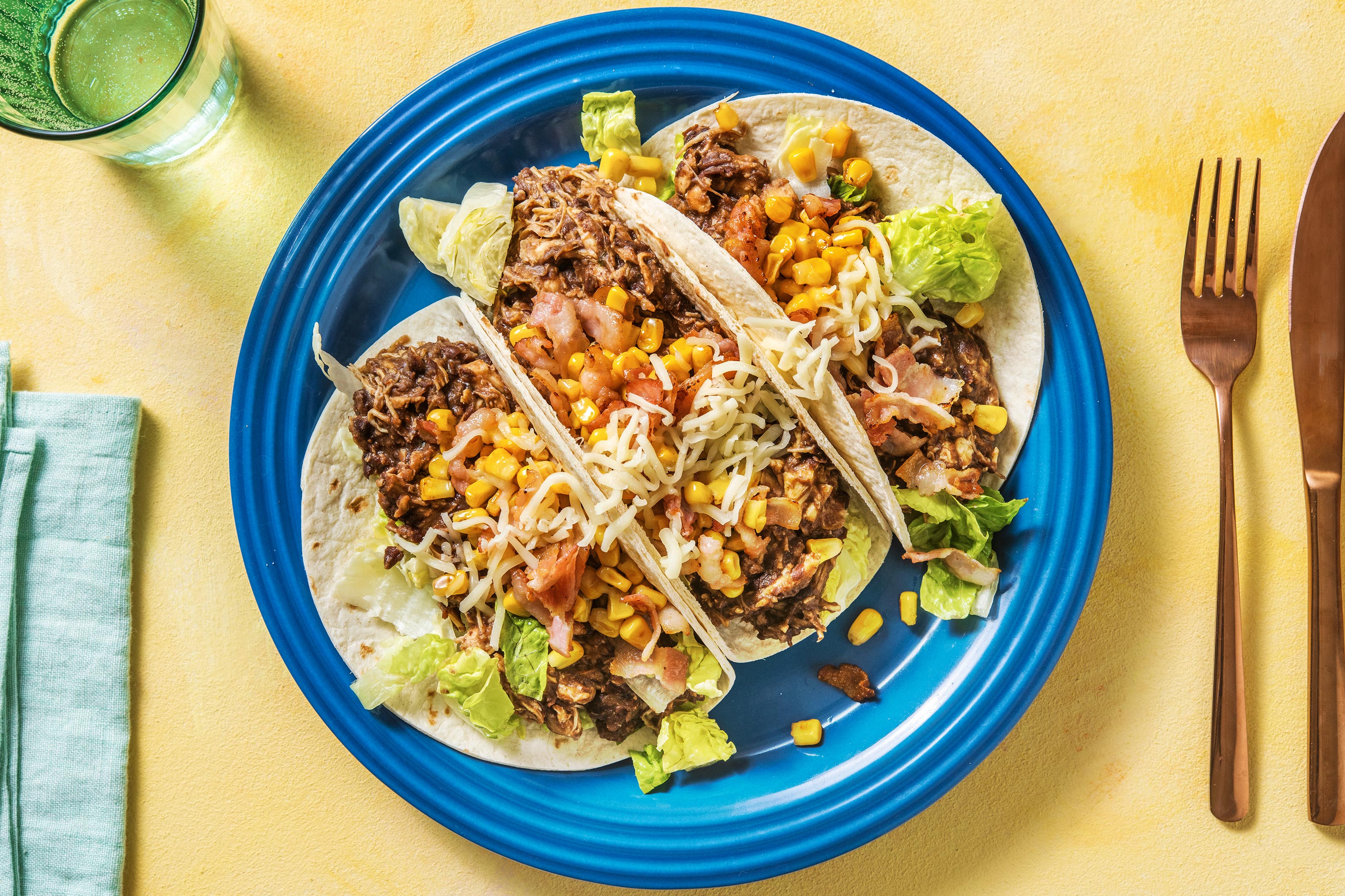 Chicken And Blackbean Fajita Tacos Recipe Hellofresh