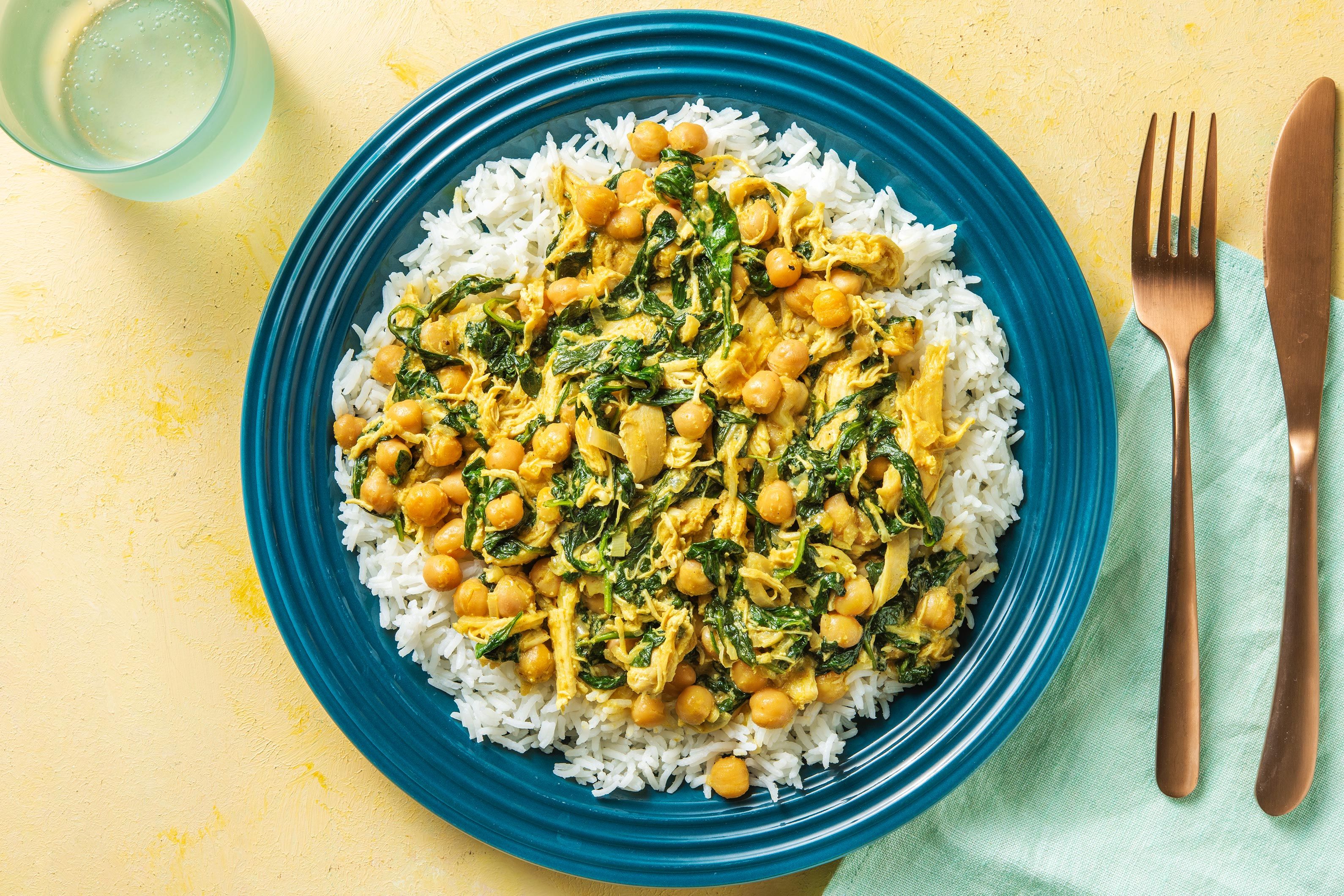 Chicken, Chickpea and Spinach Korma Recipe HelloFresh