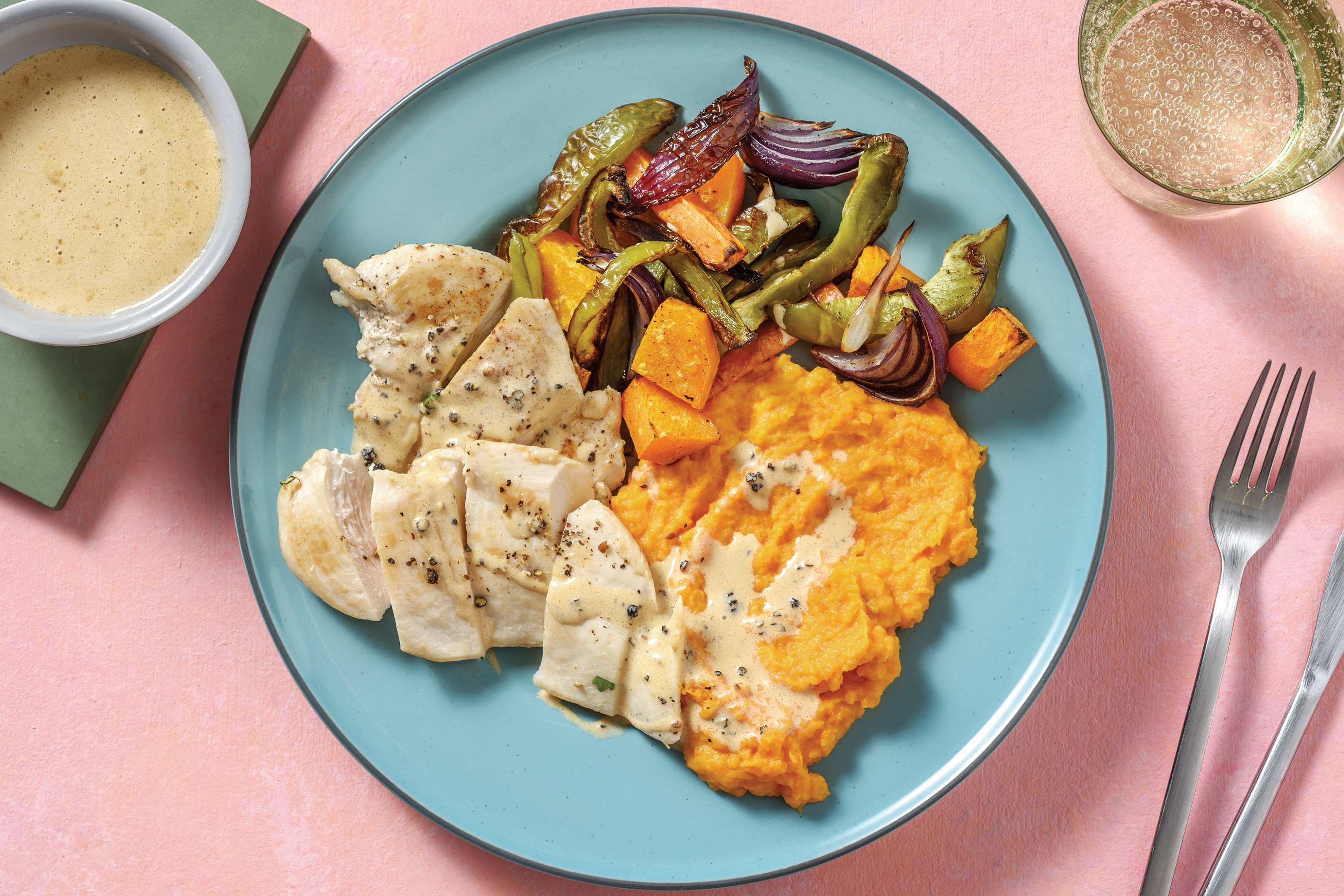 Chicken & Creamy Peppercorn Sauce Recipe HelloFresh