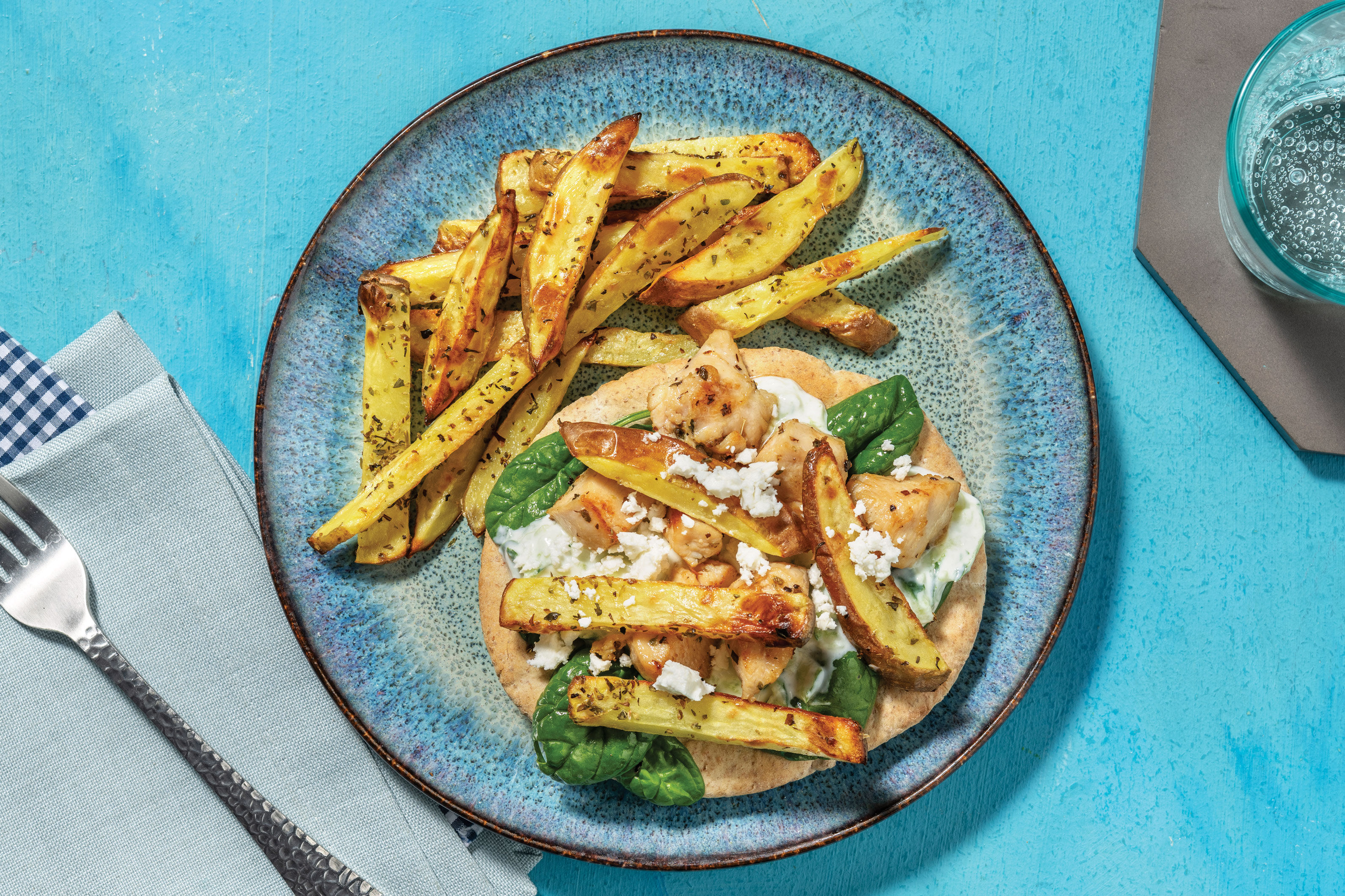 Chicken Gyros & Oregano Fries Recipe HelloFresh