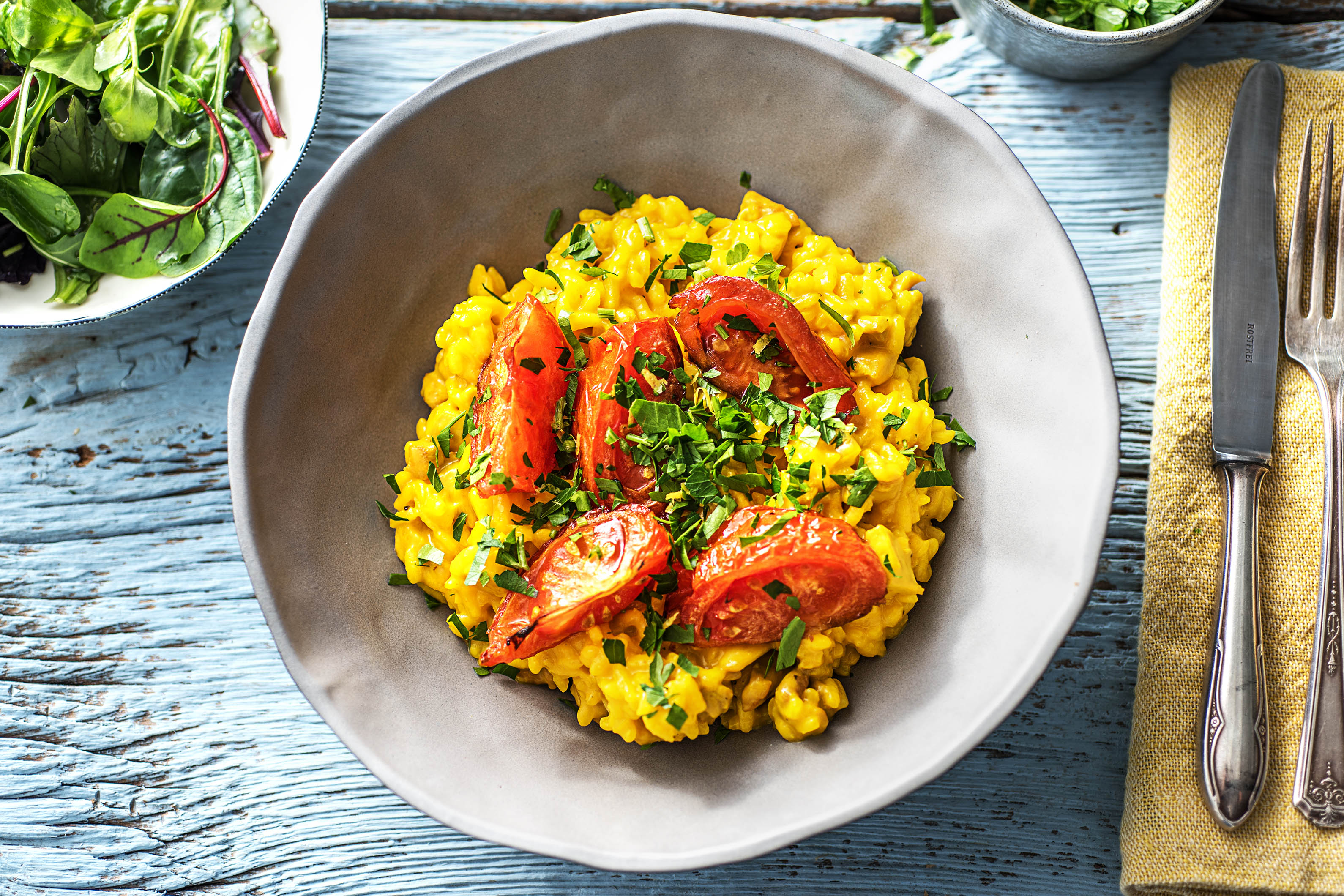 Risotto with Saffron &amp; Gremolata Recipe | HelloFresh