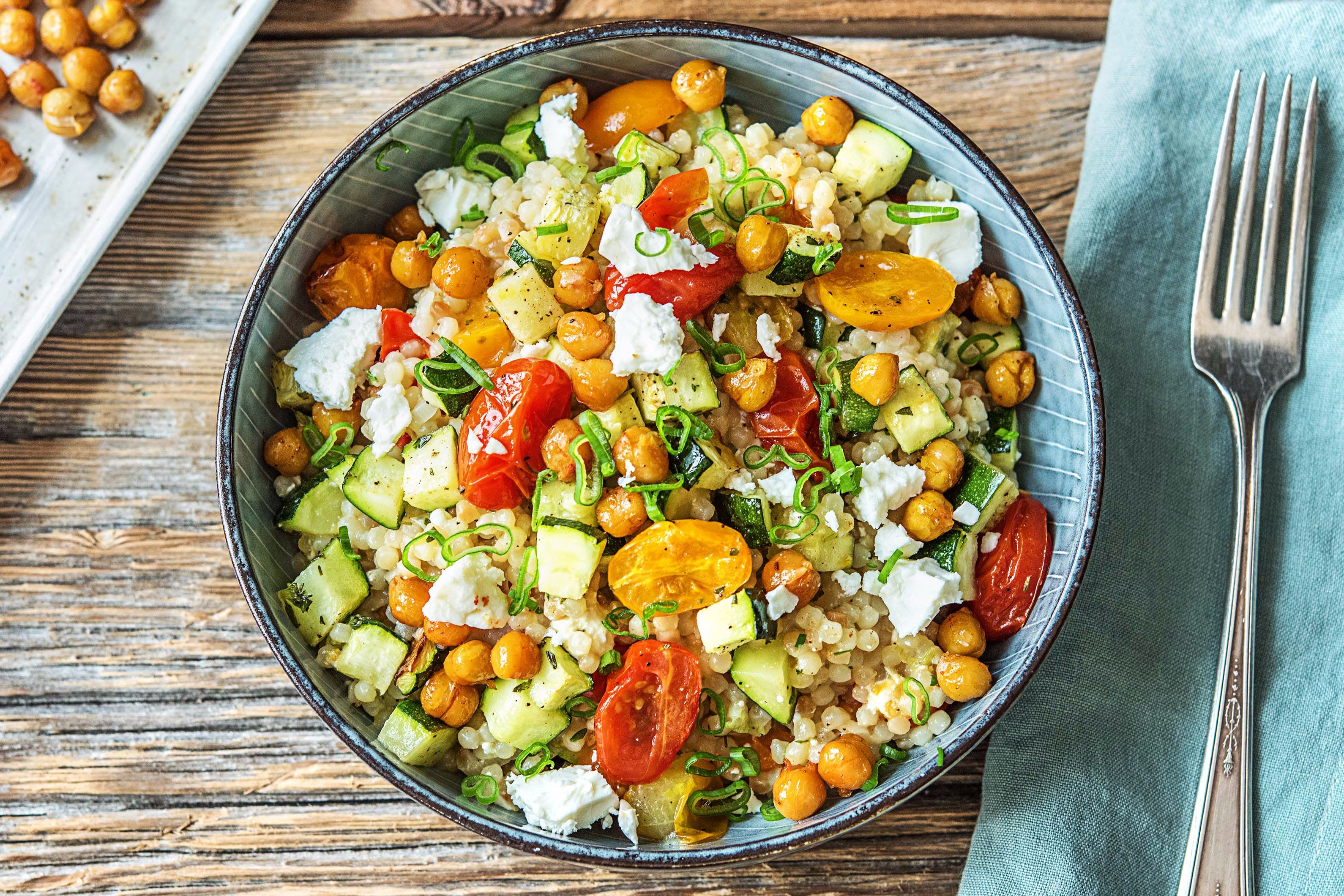 ChickpeaPowered Mediterranean Couscous Recipe HelloFresh