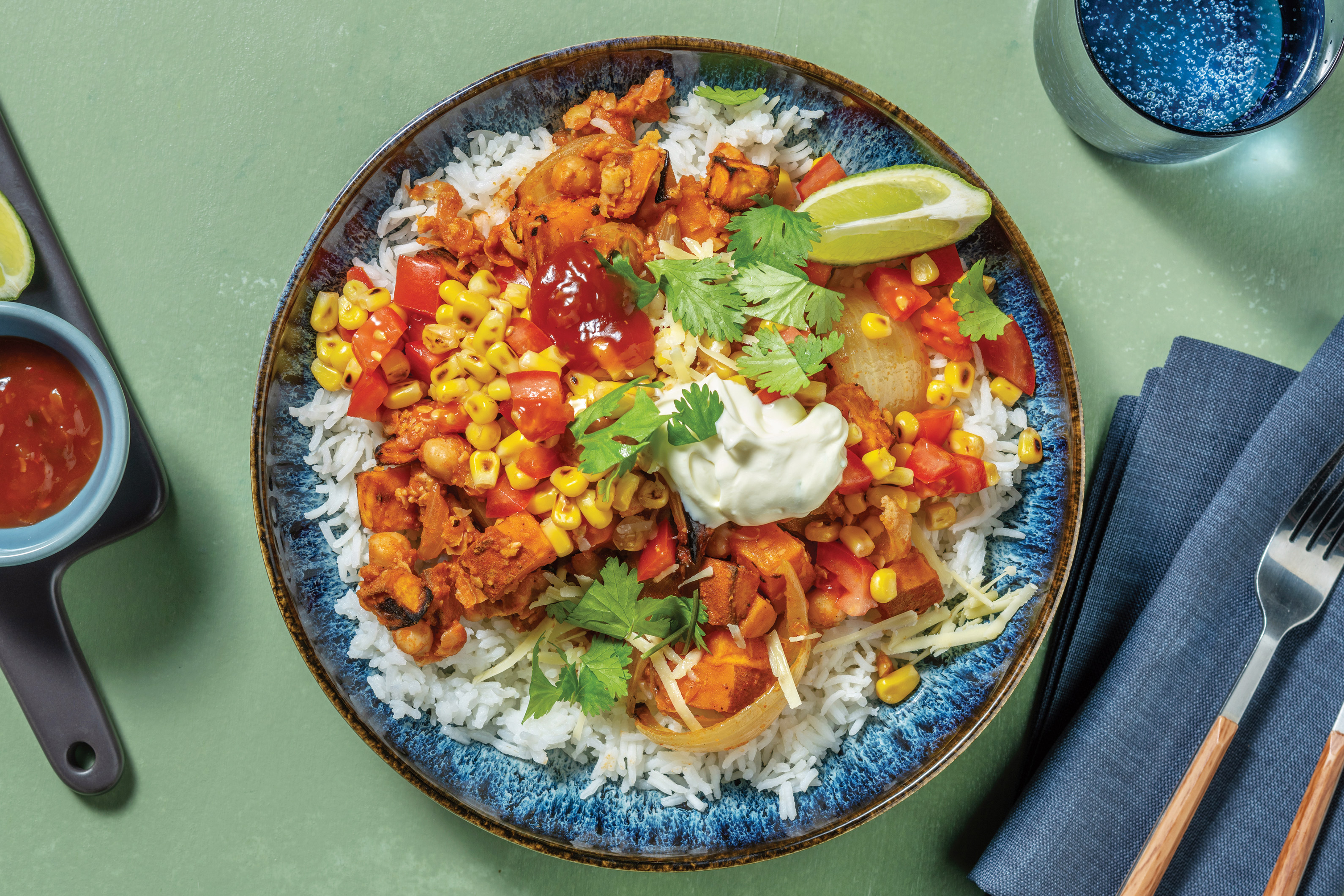 Chickpea & Veggie Burrito Bowl Recipe | HelloFresh