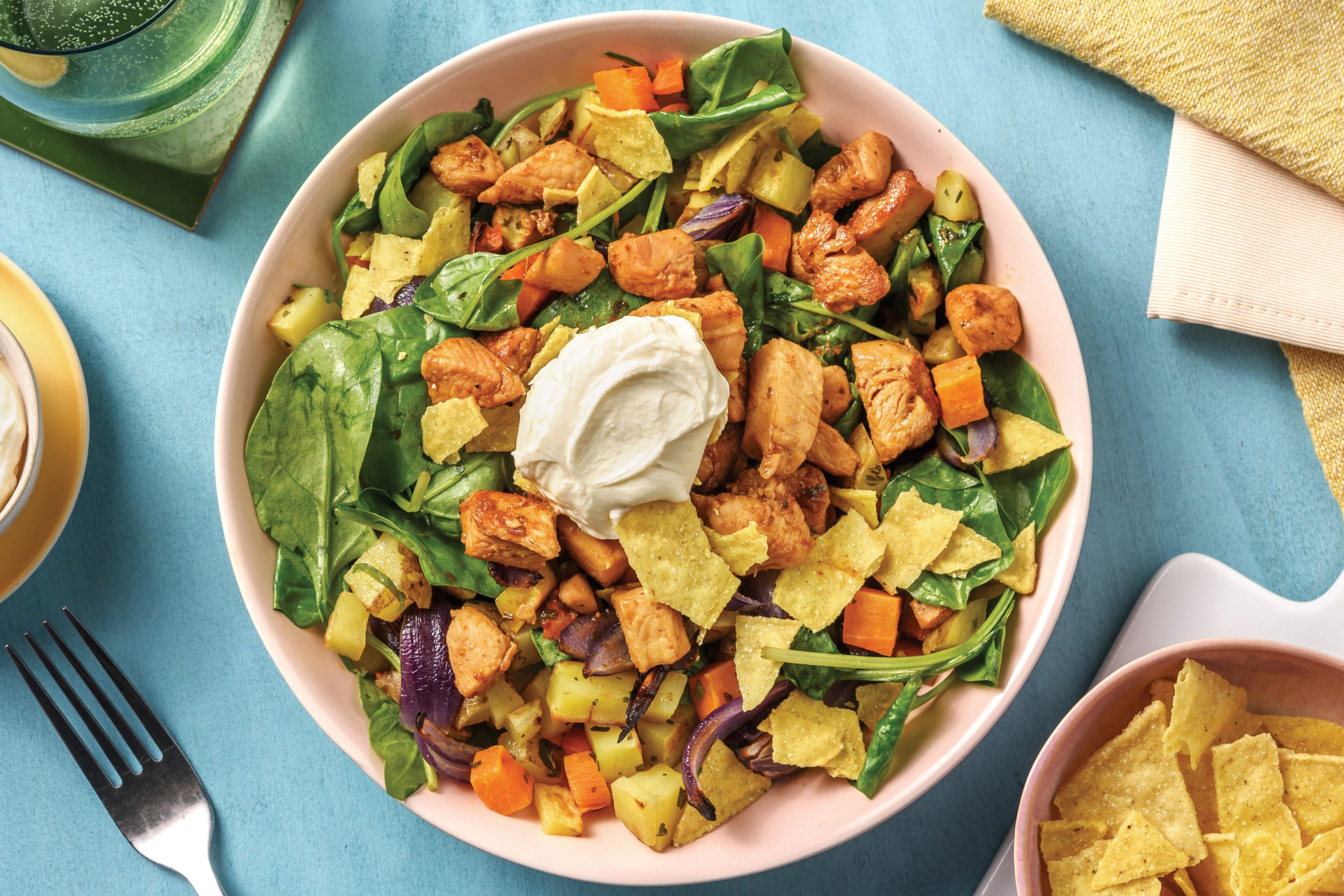 BBQ-Glazed Chicken & Loaded Roast Veggie Toss Recipe | HelloFresh