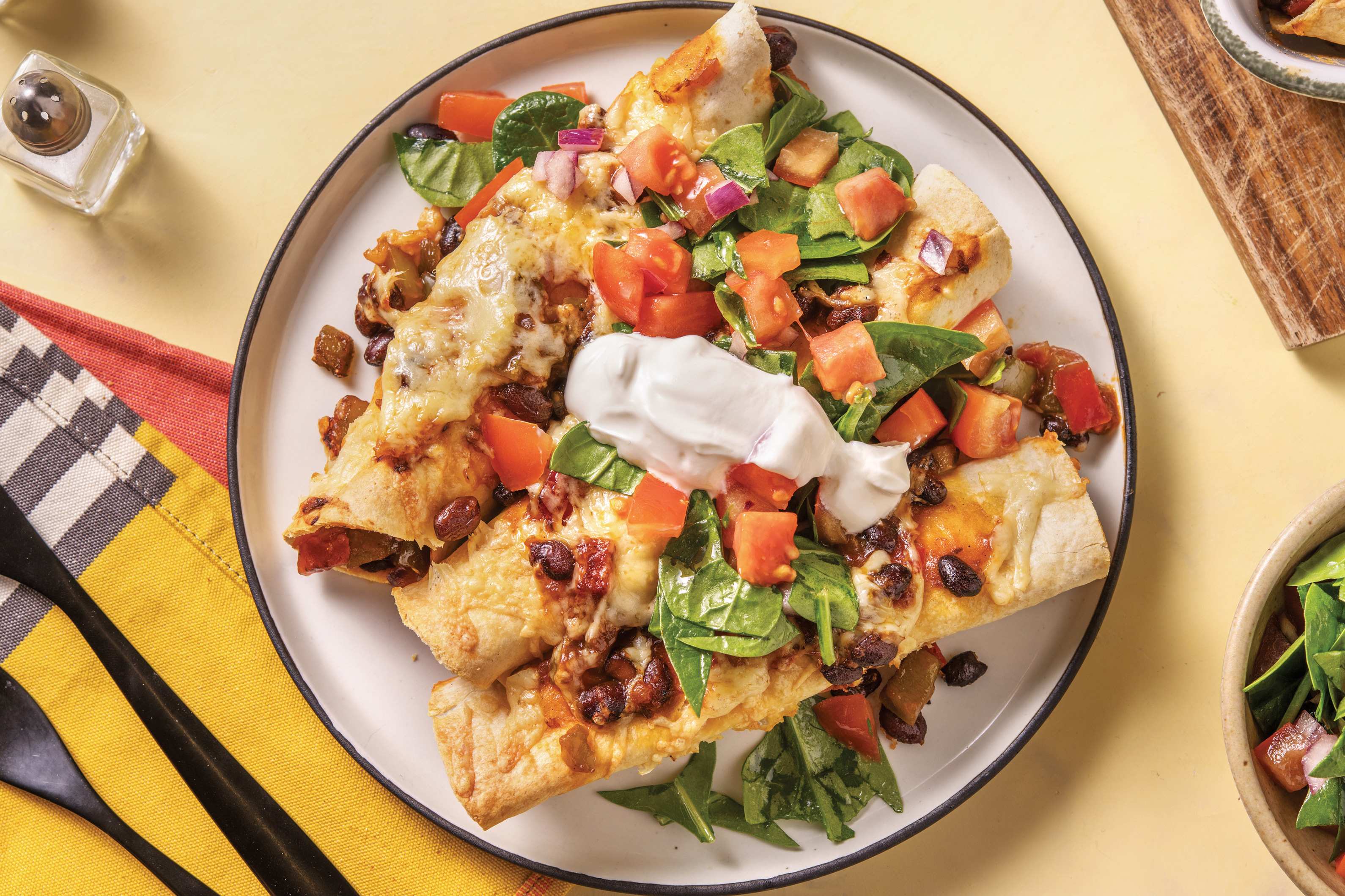 Chorizo & Black Bean Enchiladas Recipe HelloFresh