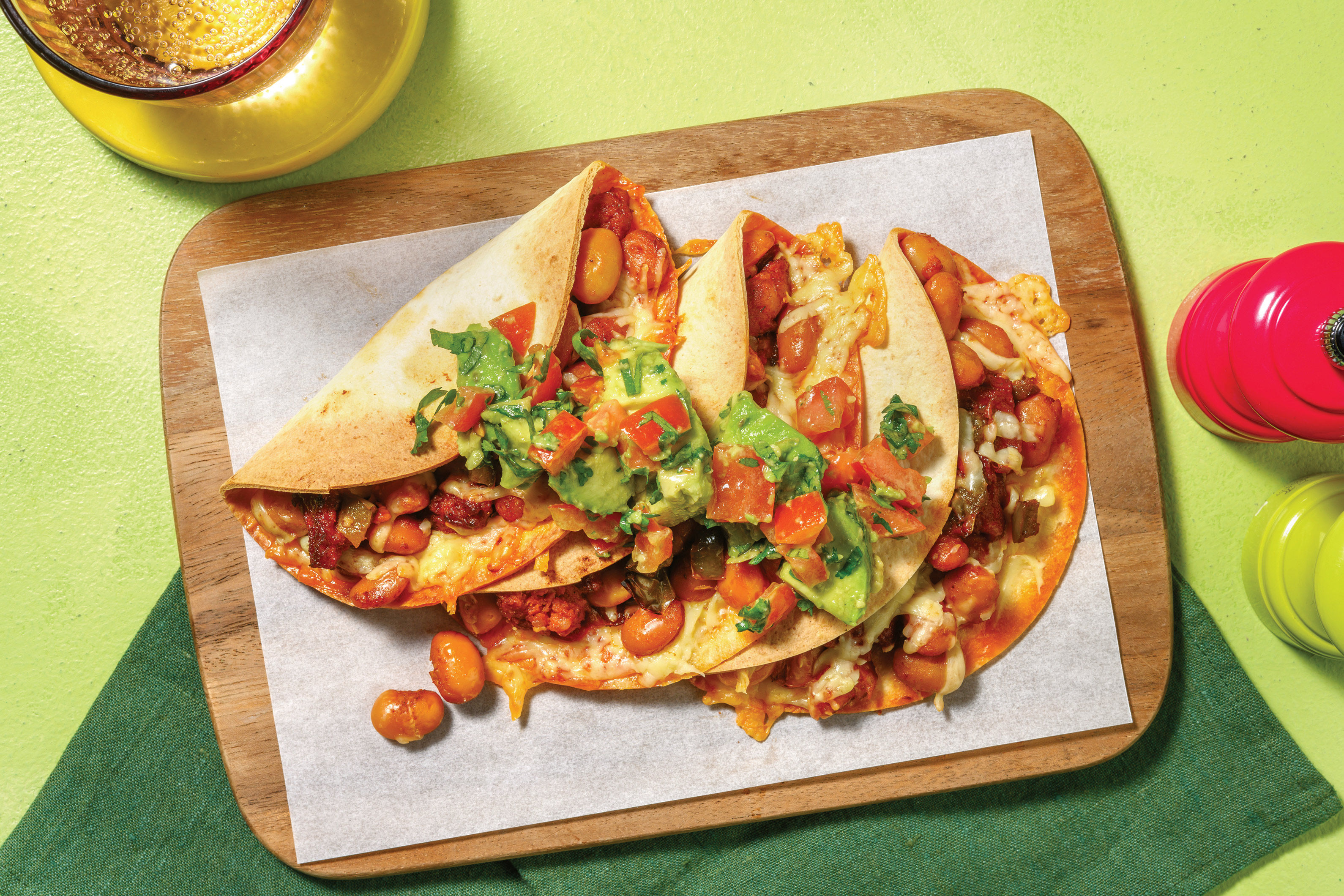 ChorizoCapsicum Quesadillas & Avo Salsa Recipe HelloFresh