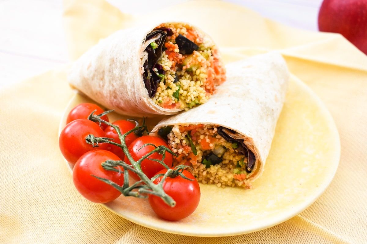 Superquick Beef and Couscous Wraps Recipe HelloFresh