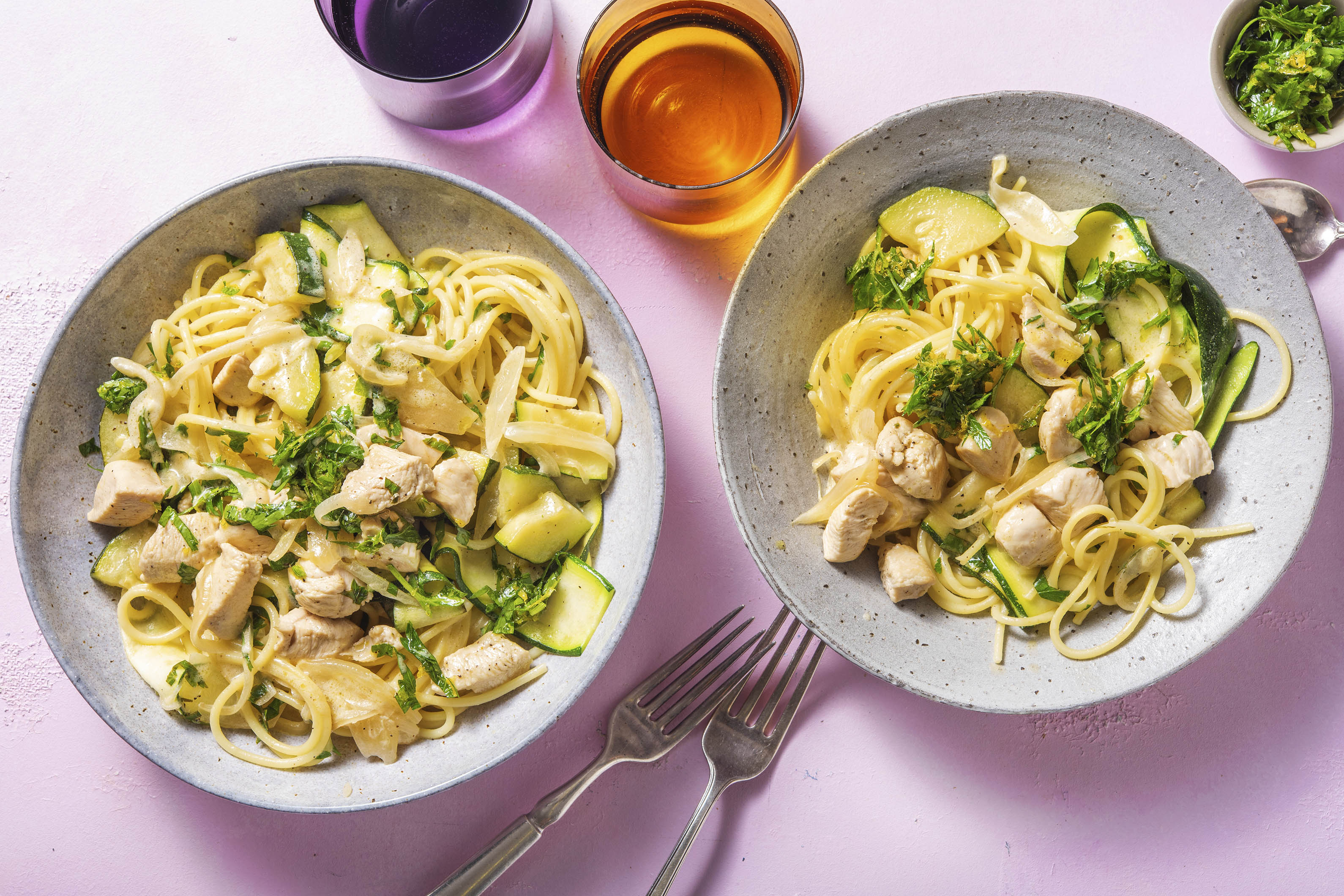 Chicken Pasta with Courgette Recipe HelloFresh