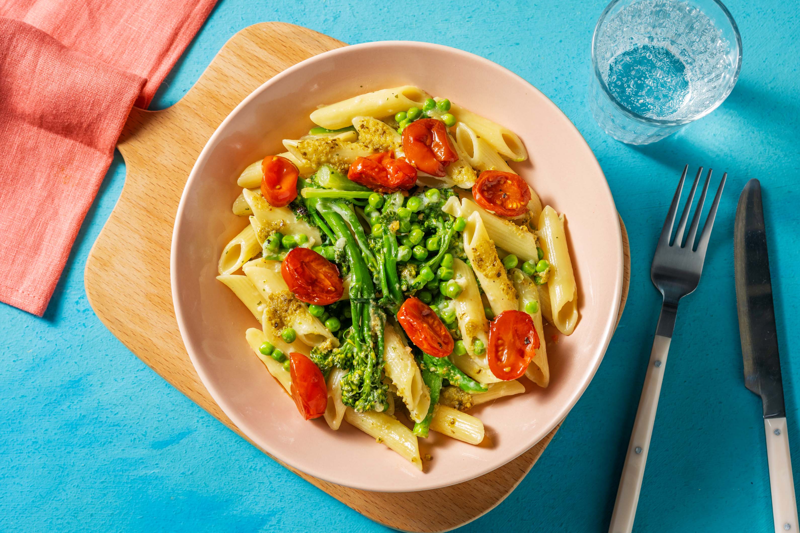 Creamy Green Veg and Pesto Pasta Recipe HelloFresh