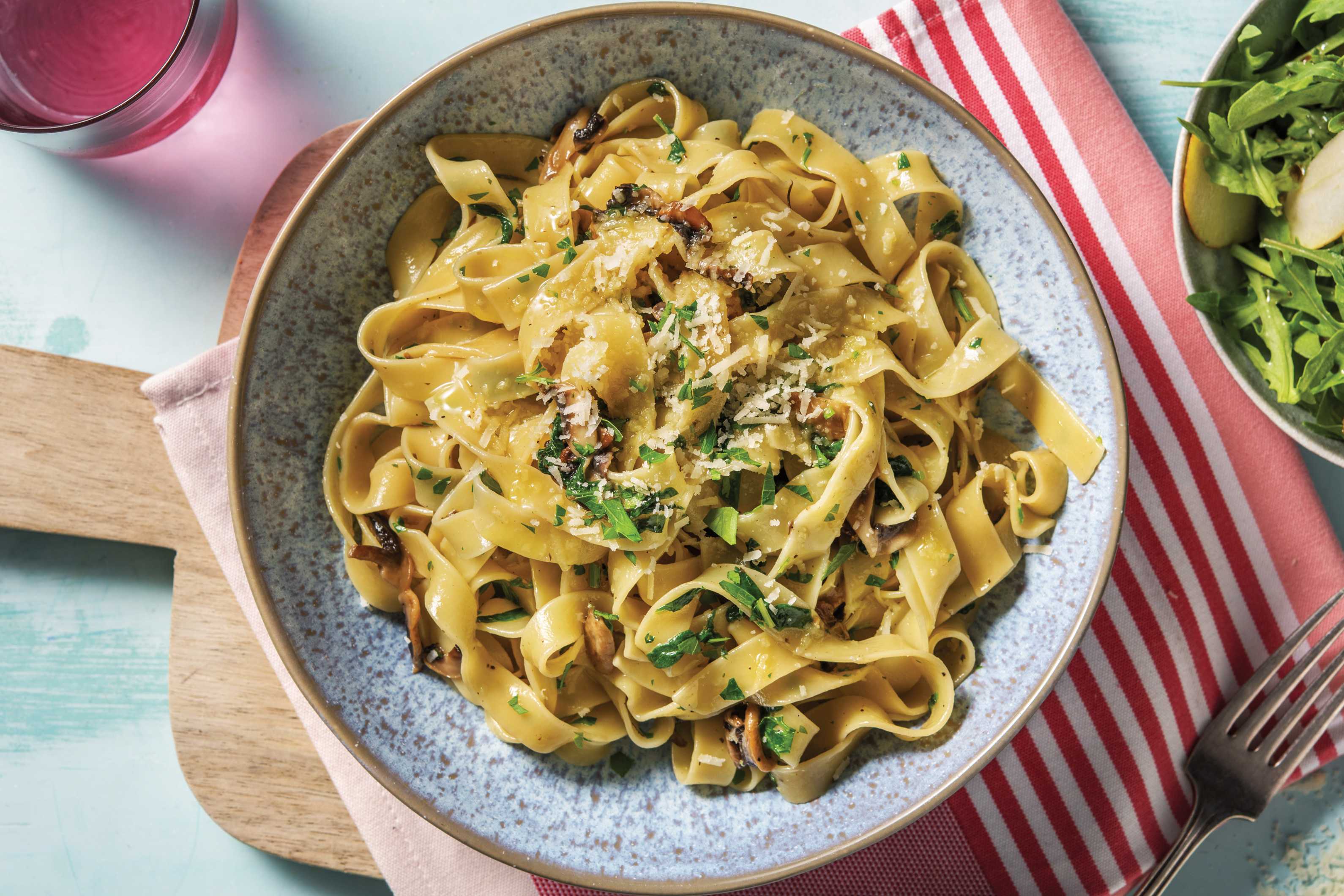 Quick Mushroom & Truffle Fettuccine Recipe HelloFresh